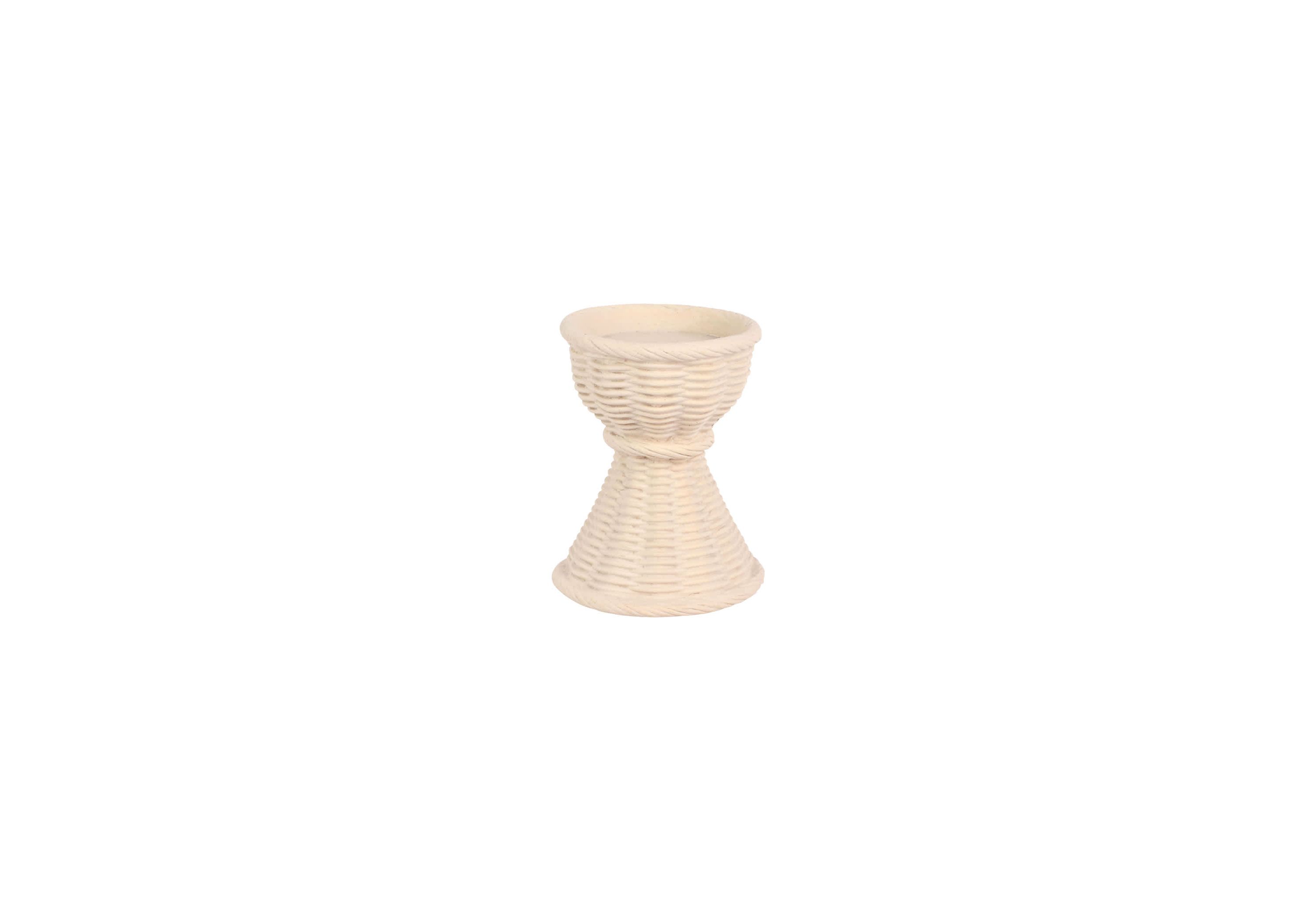 Casa Ivory Short Candlestick