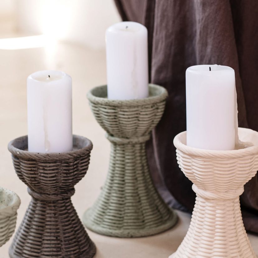 Casa Sage Green Large Candle Stick
