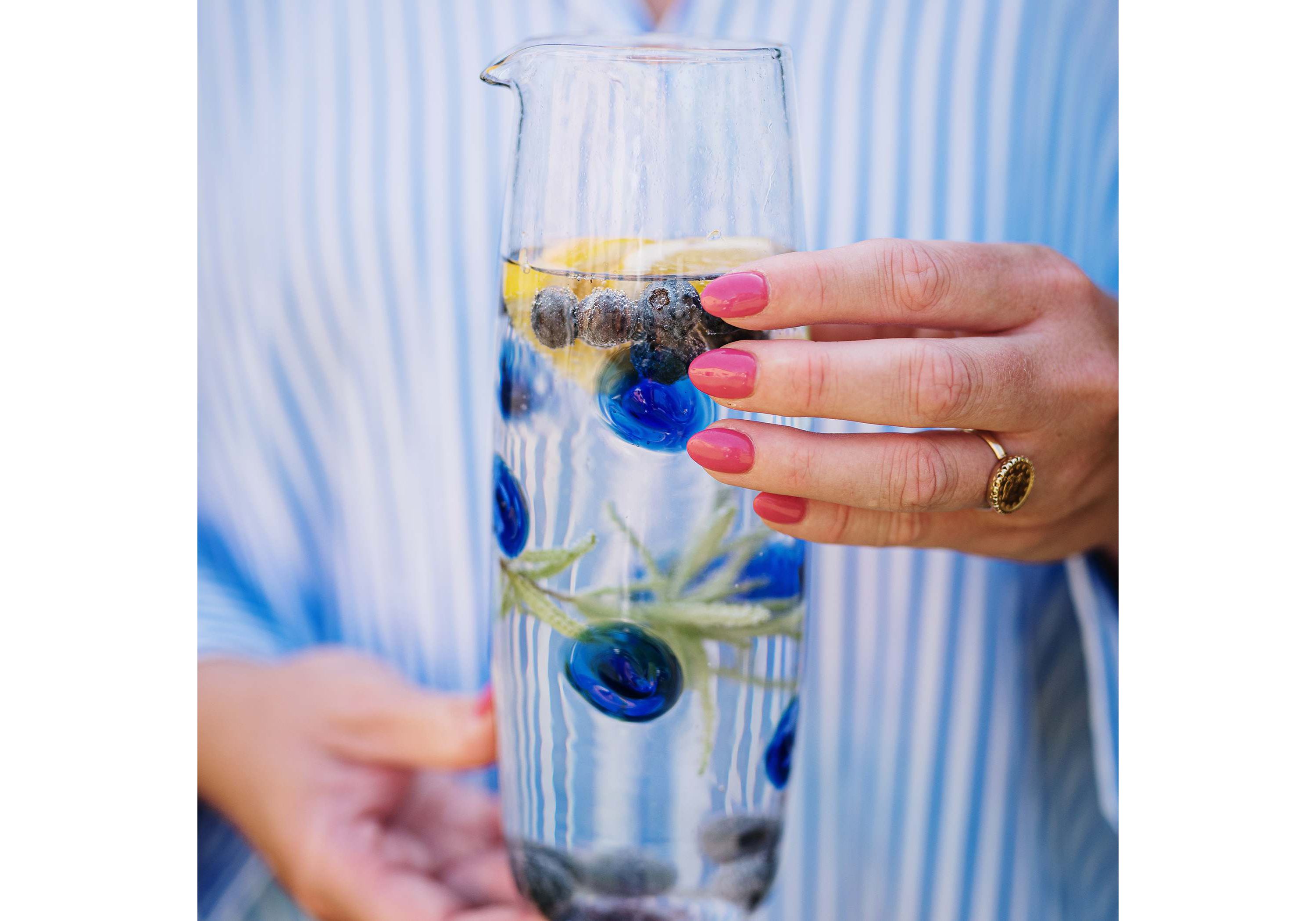 Drop Blue Pitcher