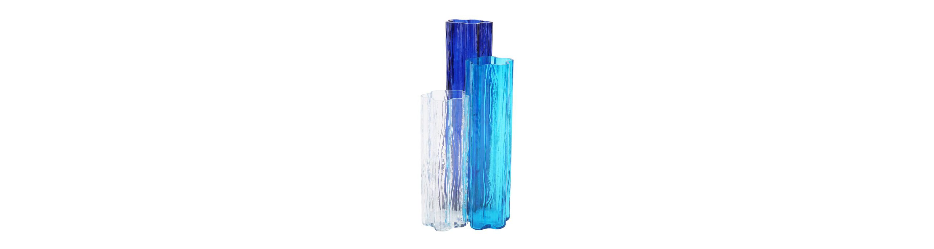 Flora Glass Blue Vase