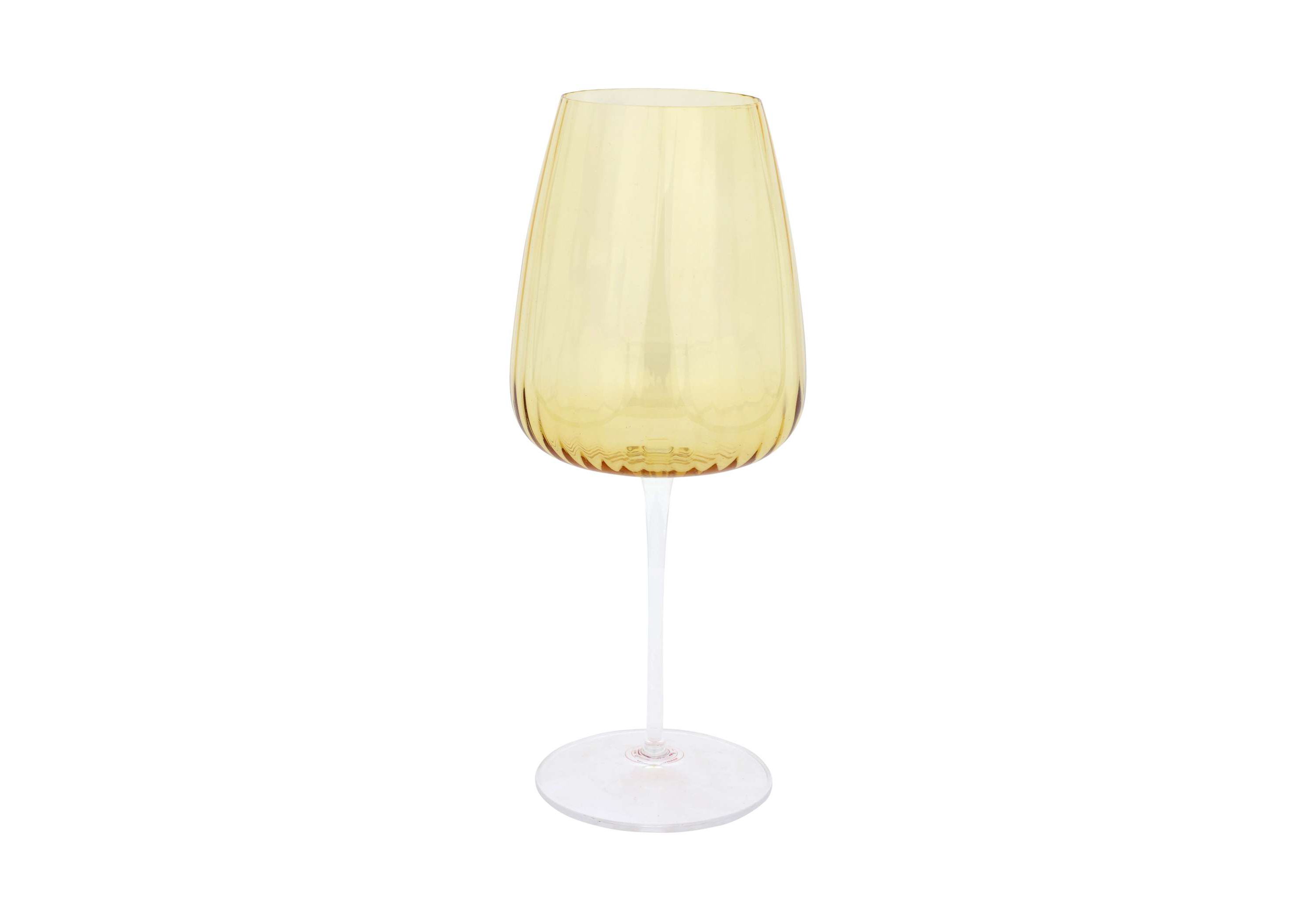 Francesca Amber Water Glass