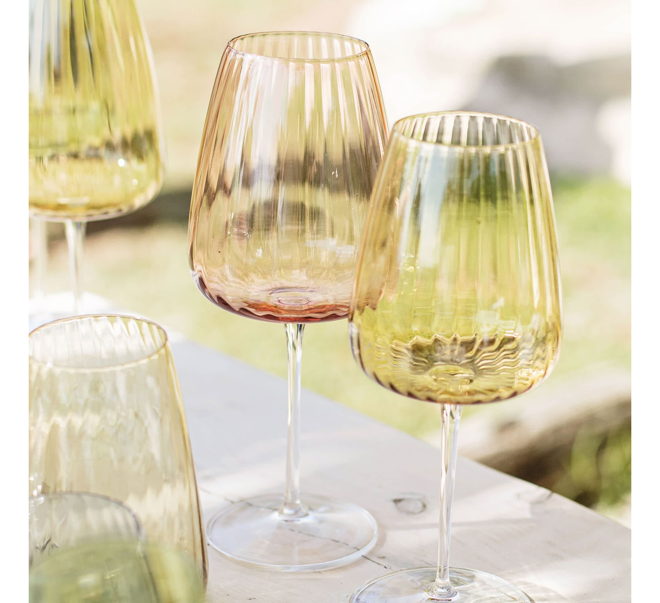 Francesca Blush Water Glass
