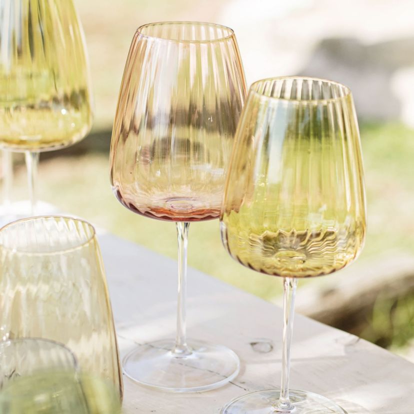 Francesca Blush Water Glass