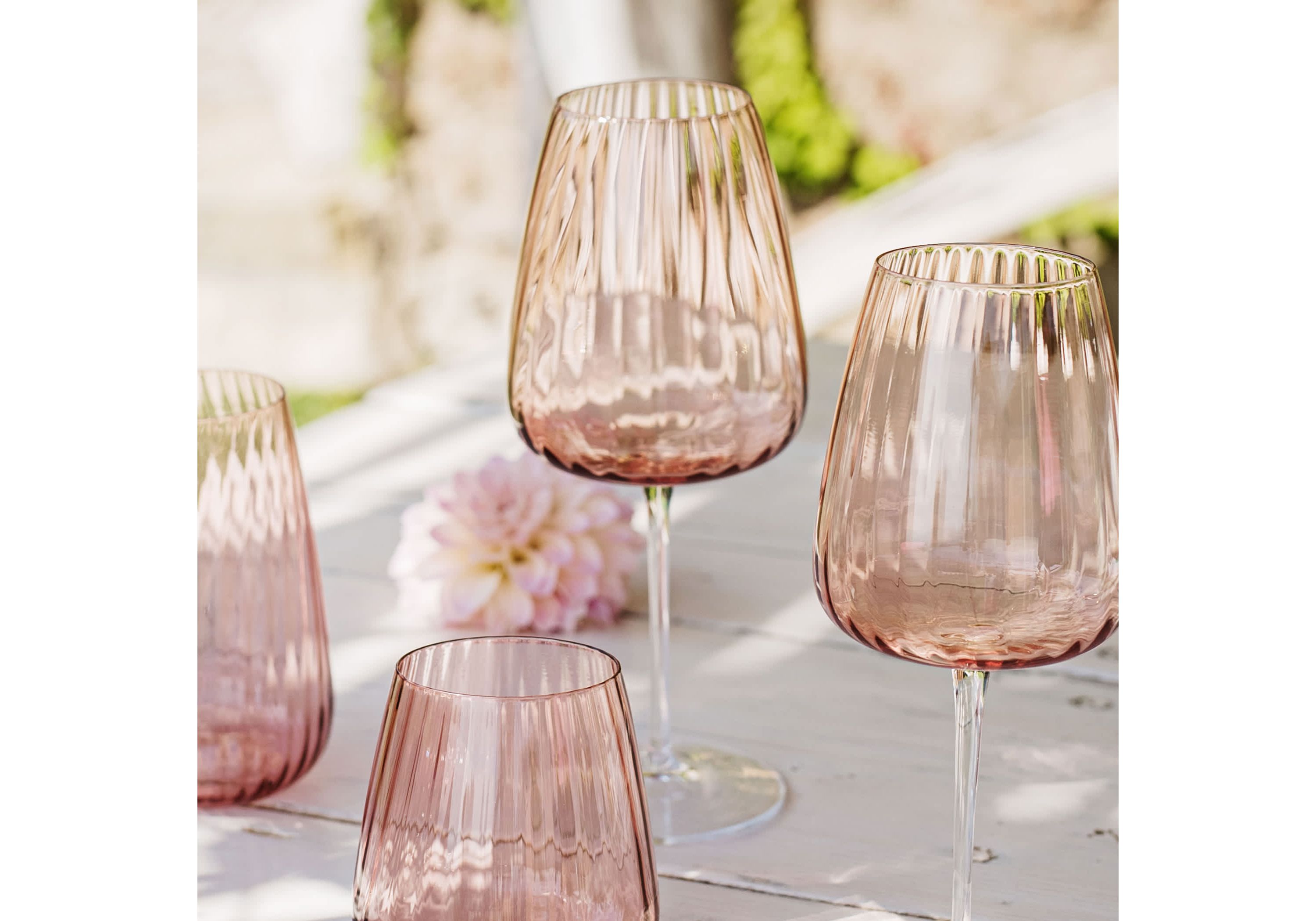 Francesca Blush Wine Glass
