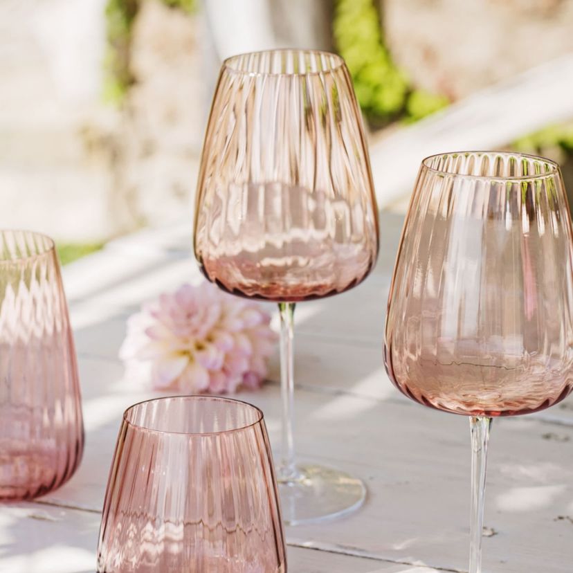 Francesca Blush Wine Glass