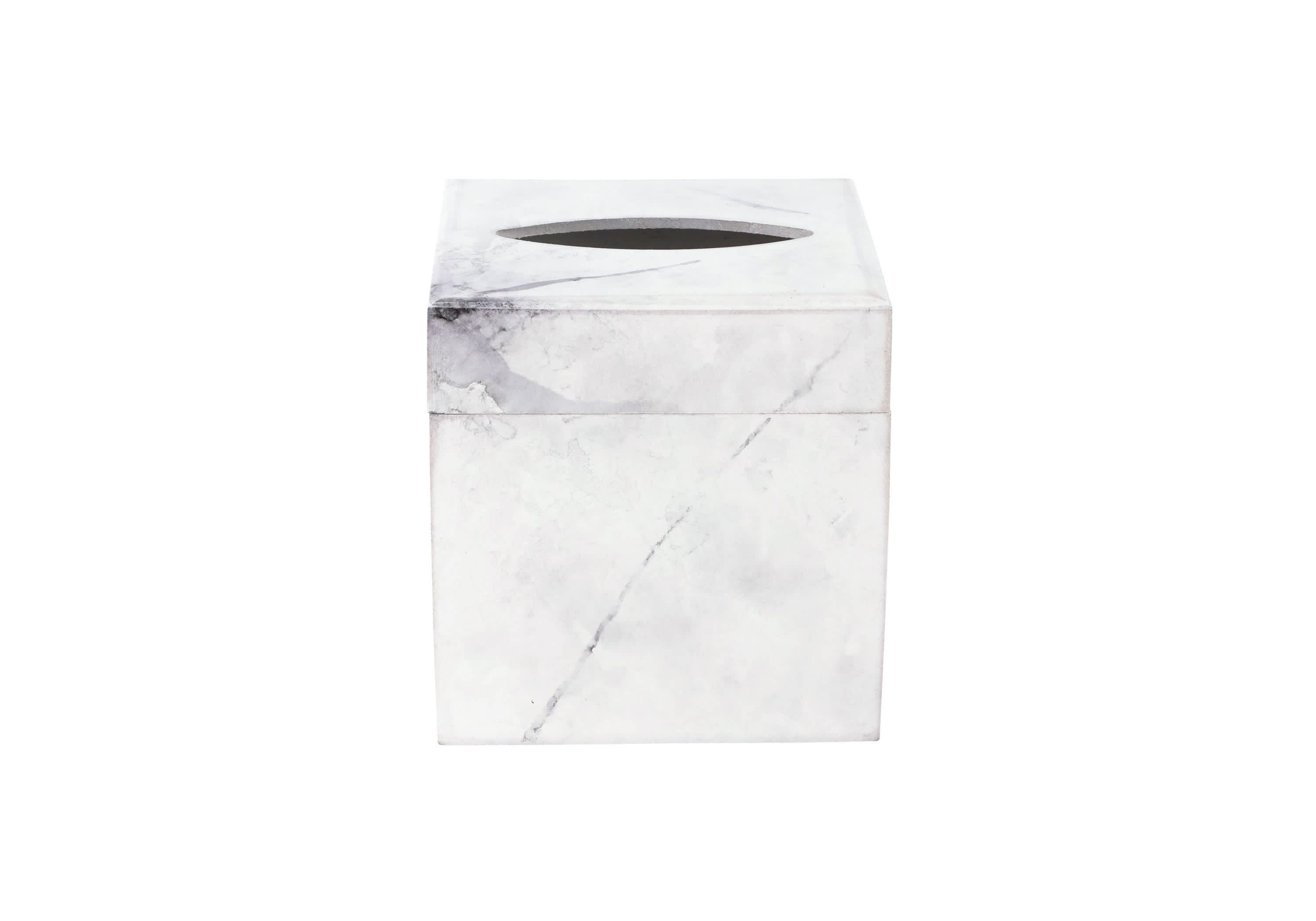 Florentine Wooden Accessories Marble Tissue Box