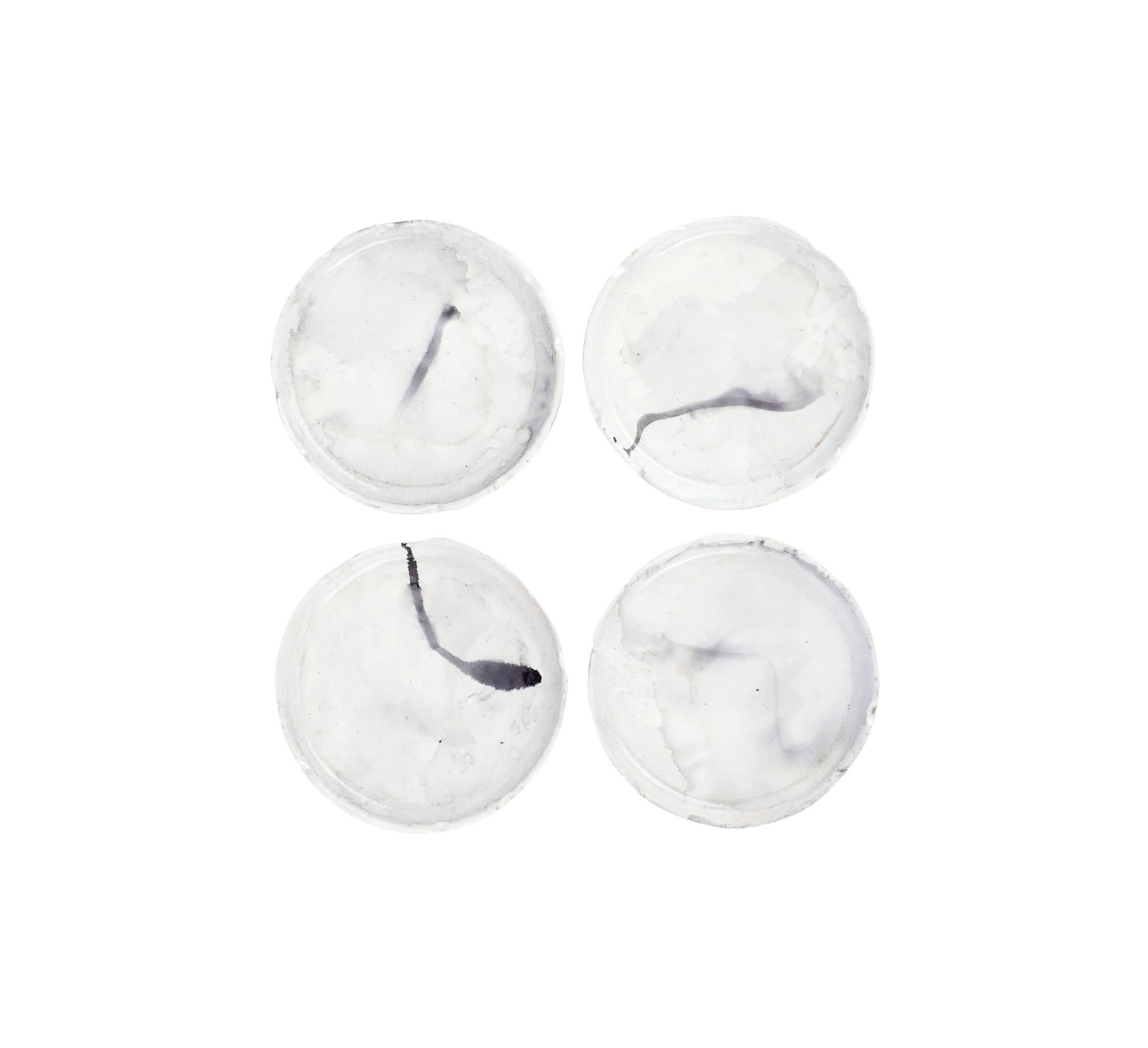 Florentine Wooden Accessories Marble Coasters - Set of 4