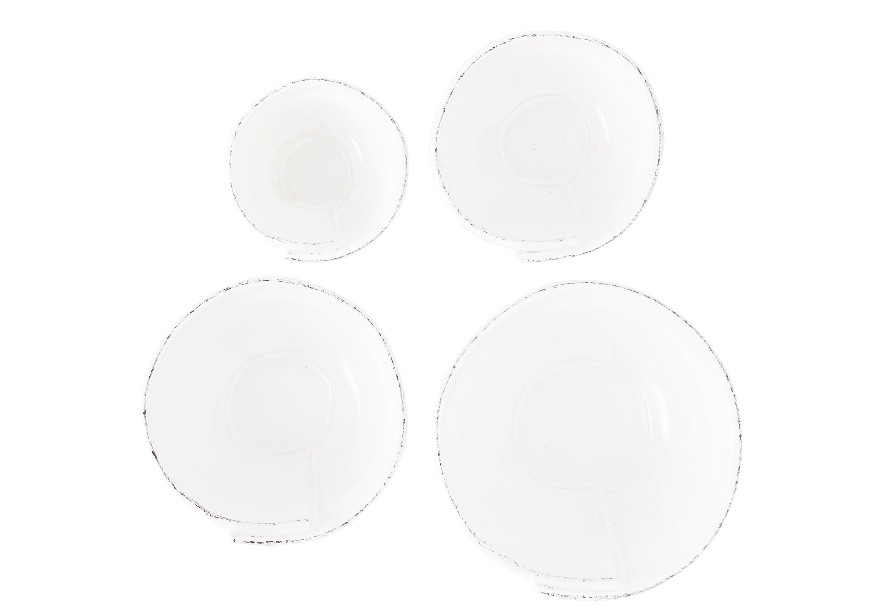 Lastra White Assorted Prepping Bowls - Set of 4