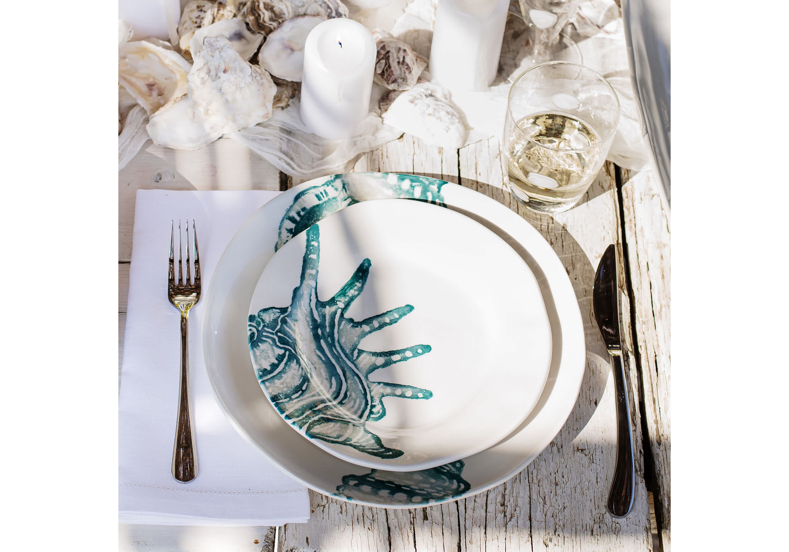 Lido Aqua Salad Plate