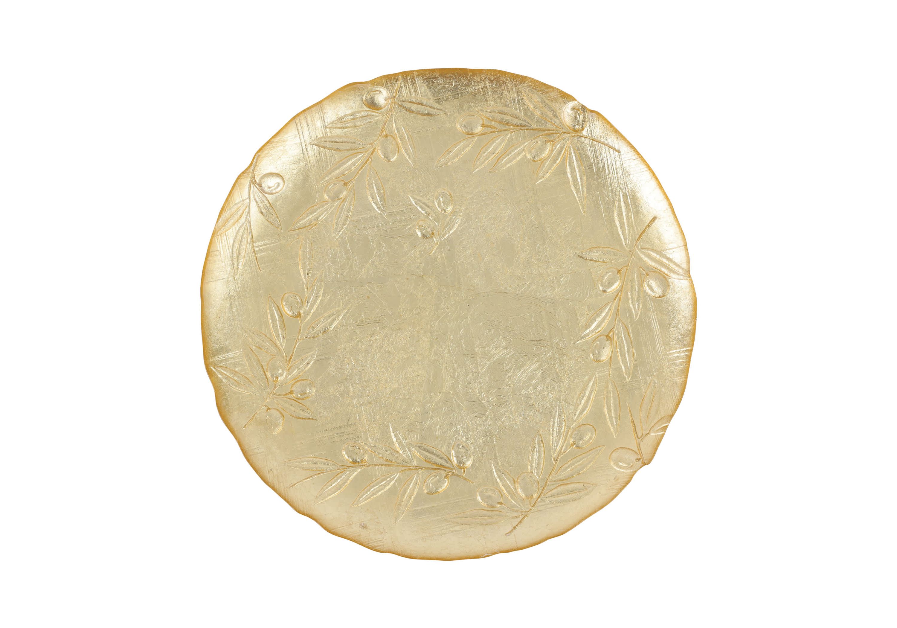Moon Glass Olive Round Platter