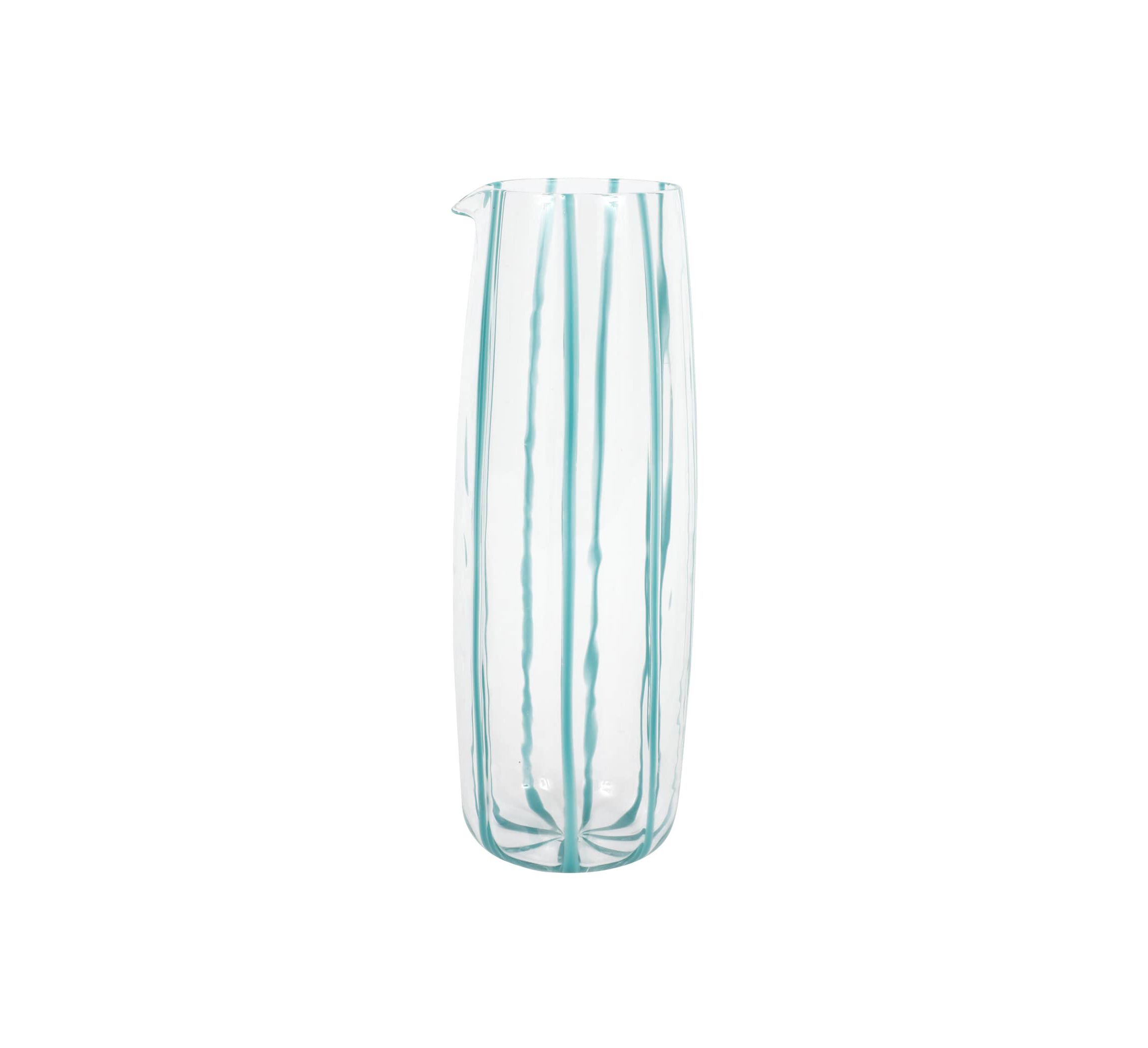 Nuovo Stripe Teal Pitcher