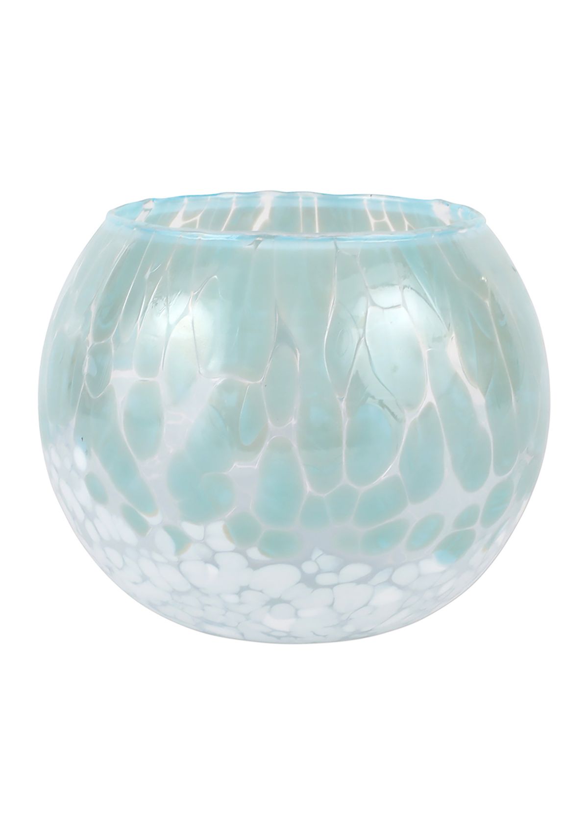 Nuvola Light Blue and White Small Round Vase