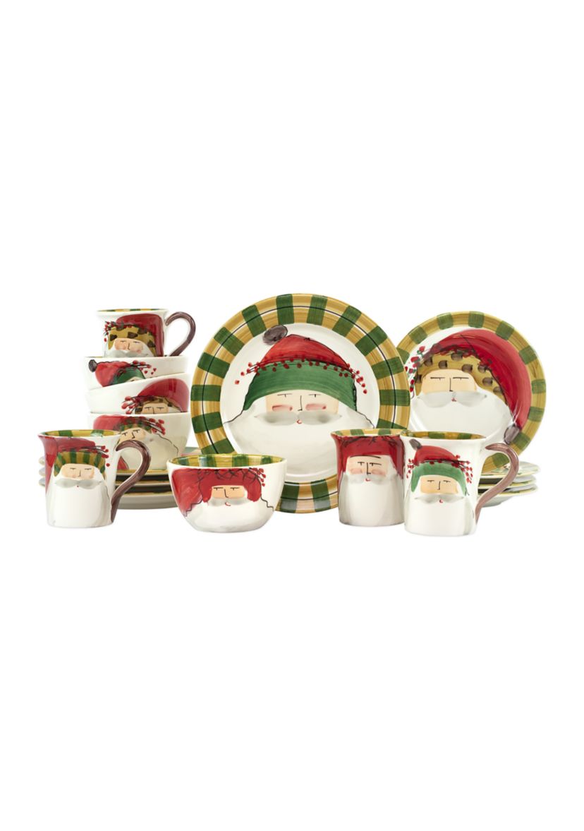 Old St. Nick Assorted Sixteen-Piece Place Setting