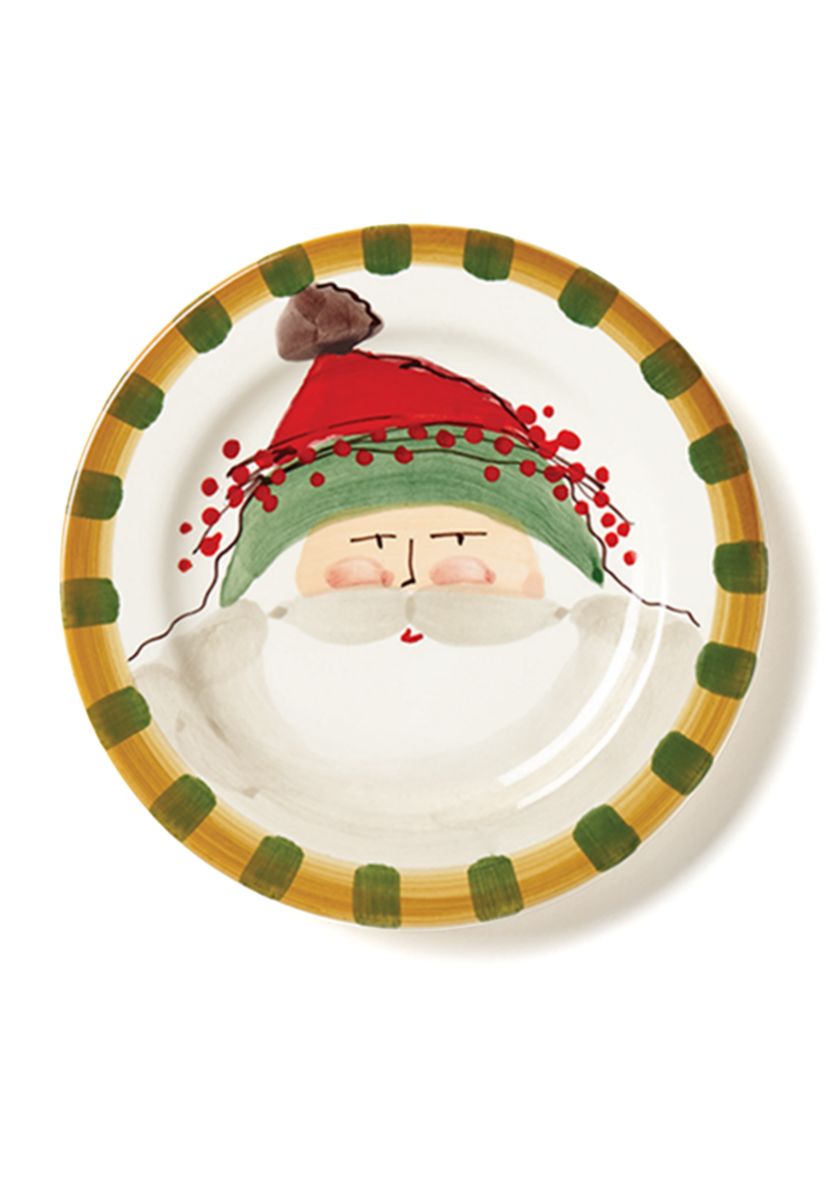 Green Hat Round Salad Plate
