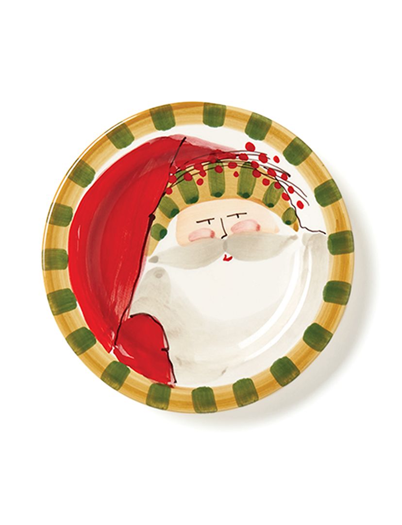 Striped Hat Round Salad Plate