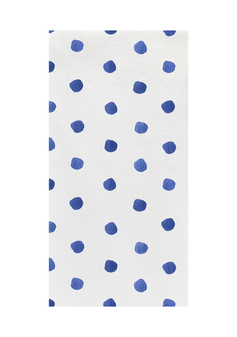 Papersoft Blue Dot Guest Napkins - 20 Pack