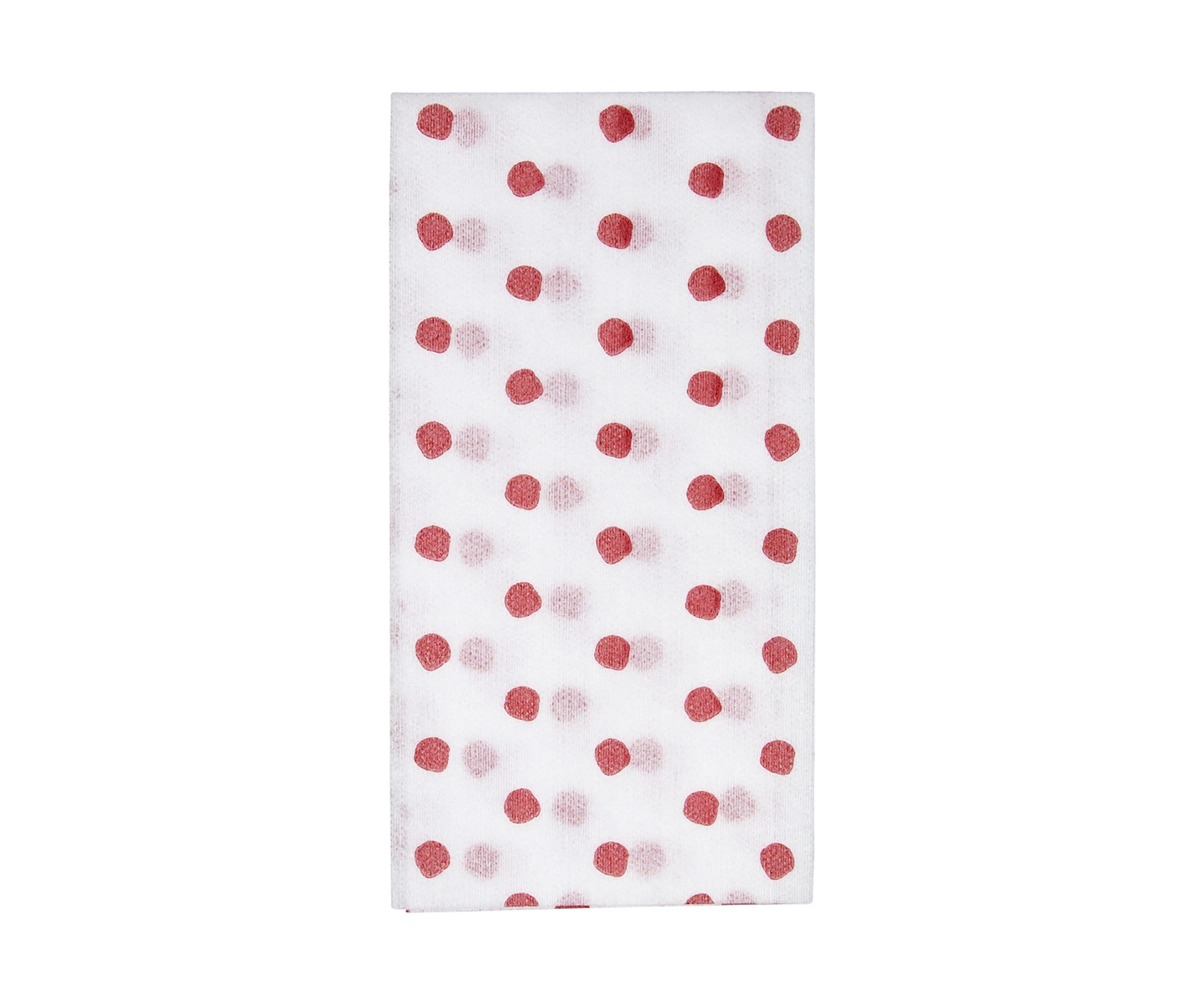 Papersoft Napkins Dot Red Guest Towels - Pack of 20