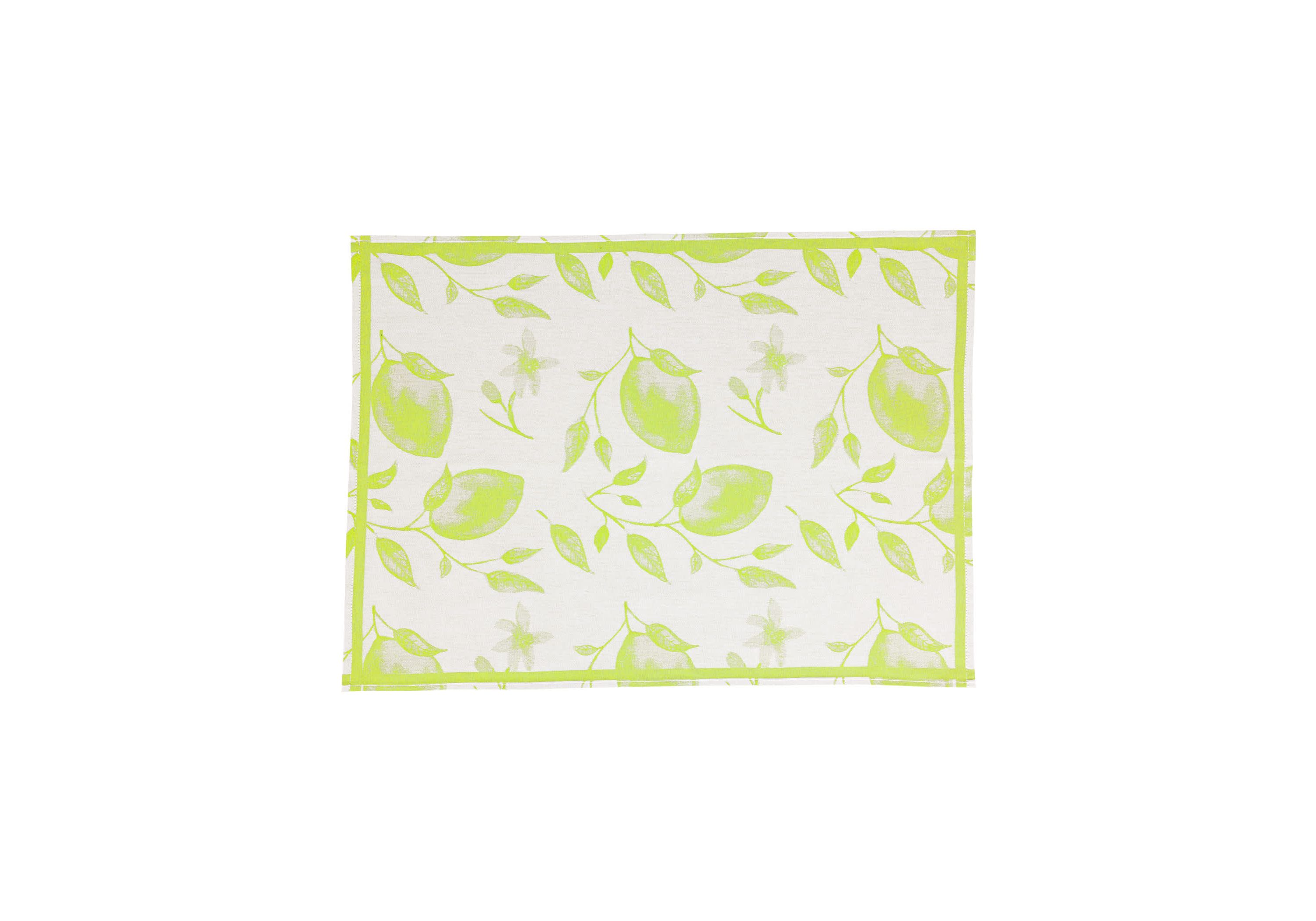 Strofinaccio Green Lemons Dish Towels - Set of 2