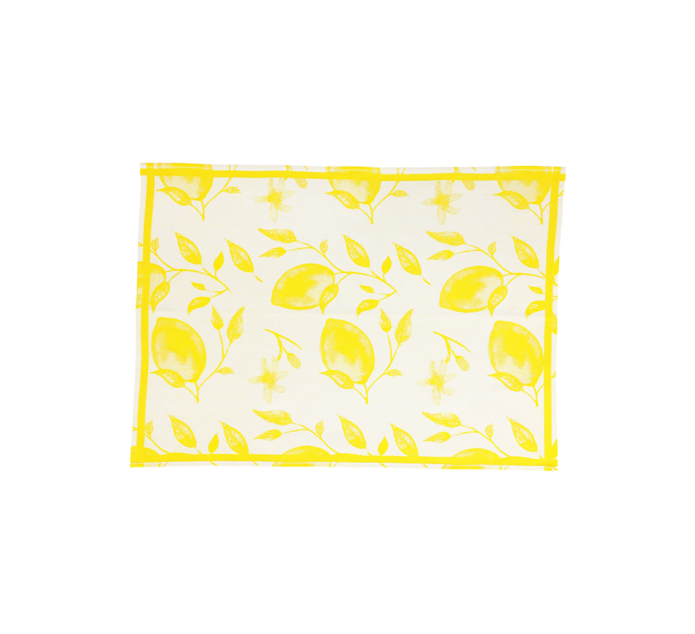 Strofinaccio Yellow Lemons Dish Towels - Set of 2