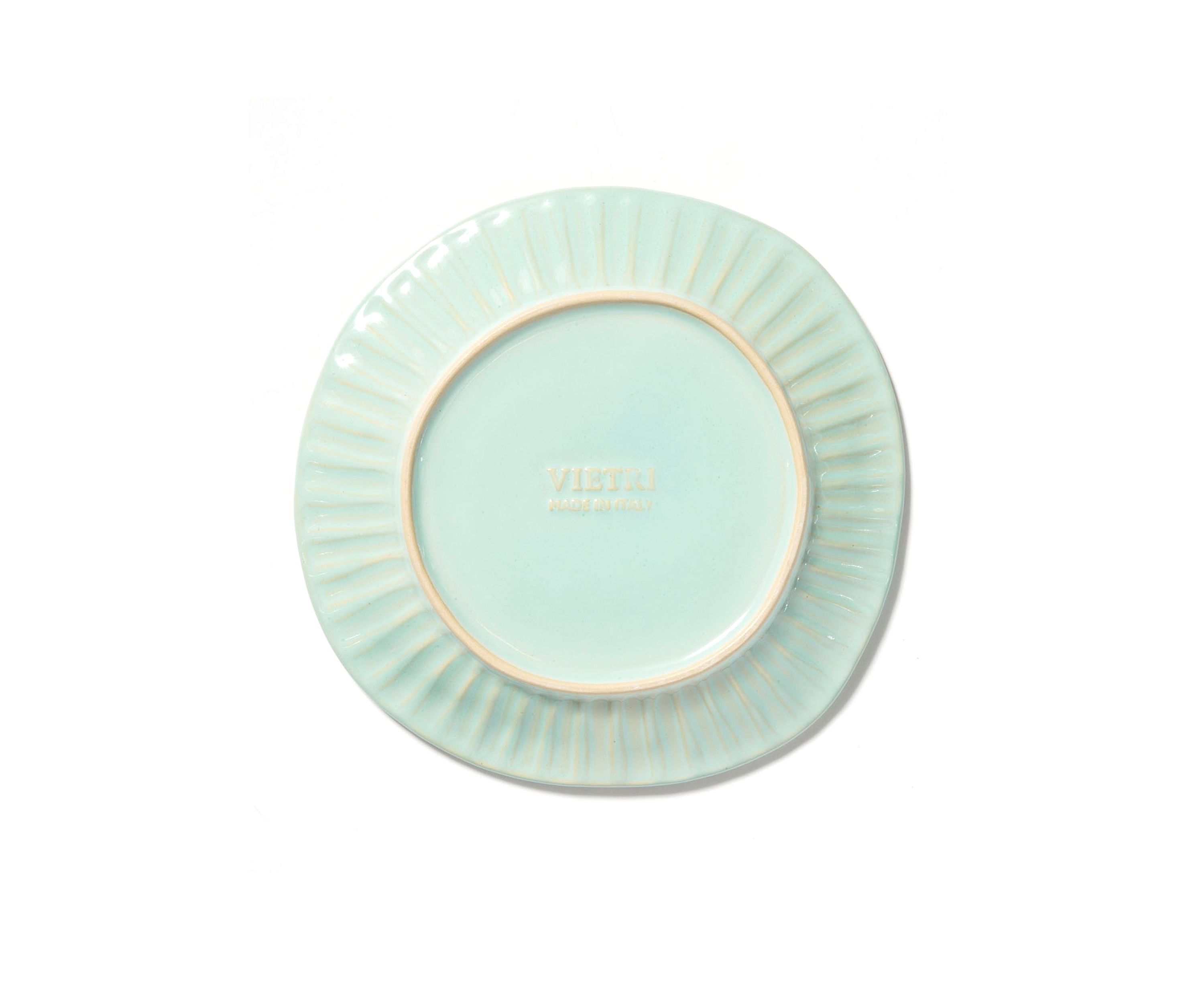 Incanto Stone Aqua Stripe Salad Plate