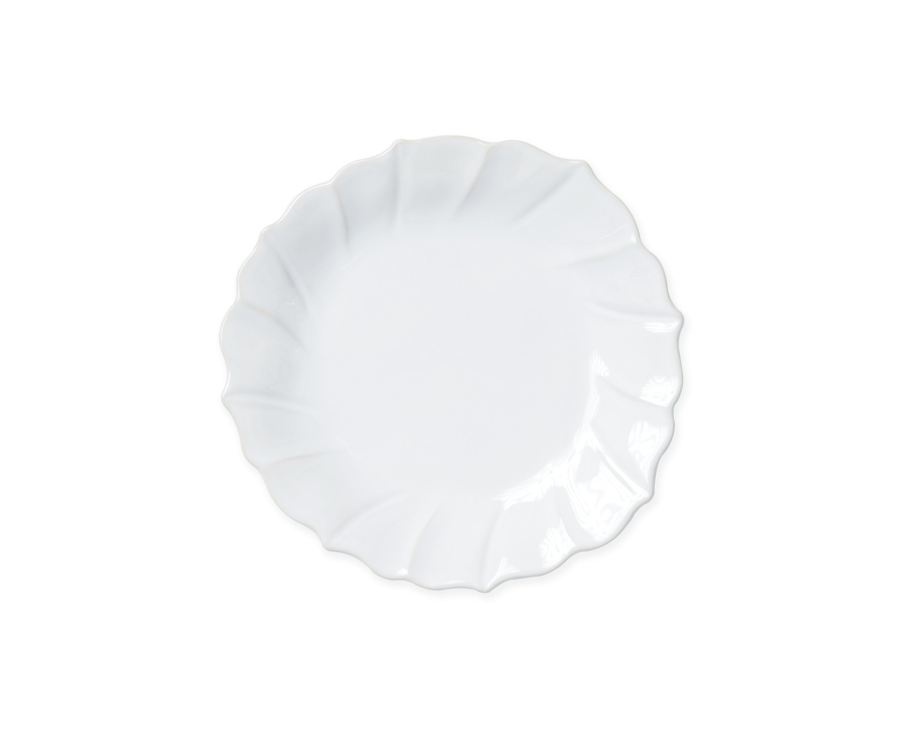 Incanto Stone White Ruffle Salad Plate