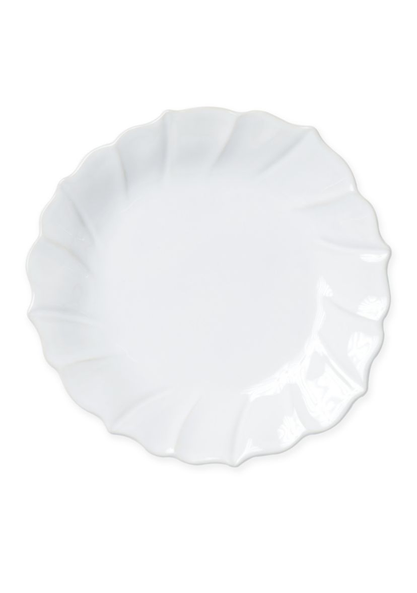 Incanto Stone White Ruffle Salad Plate