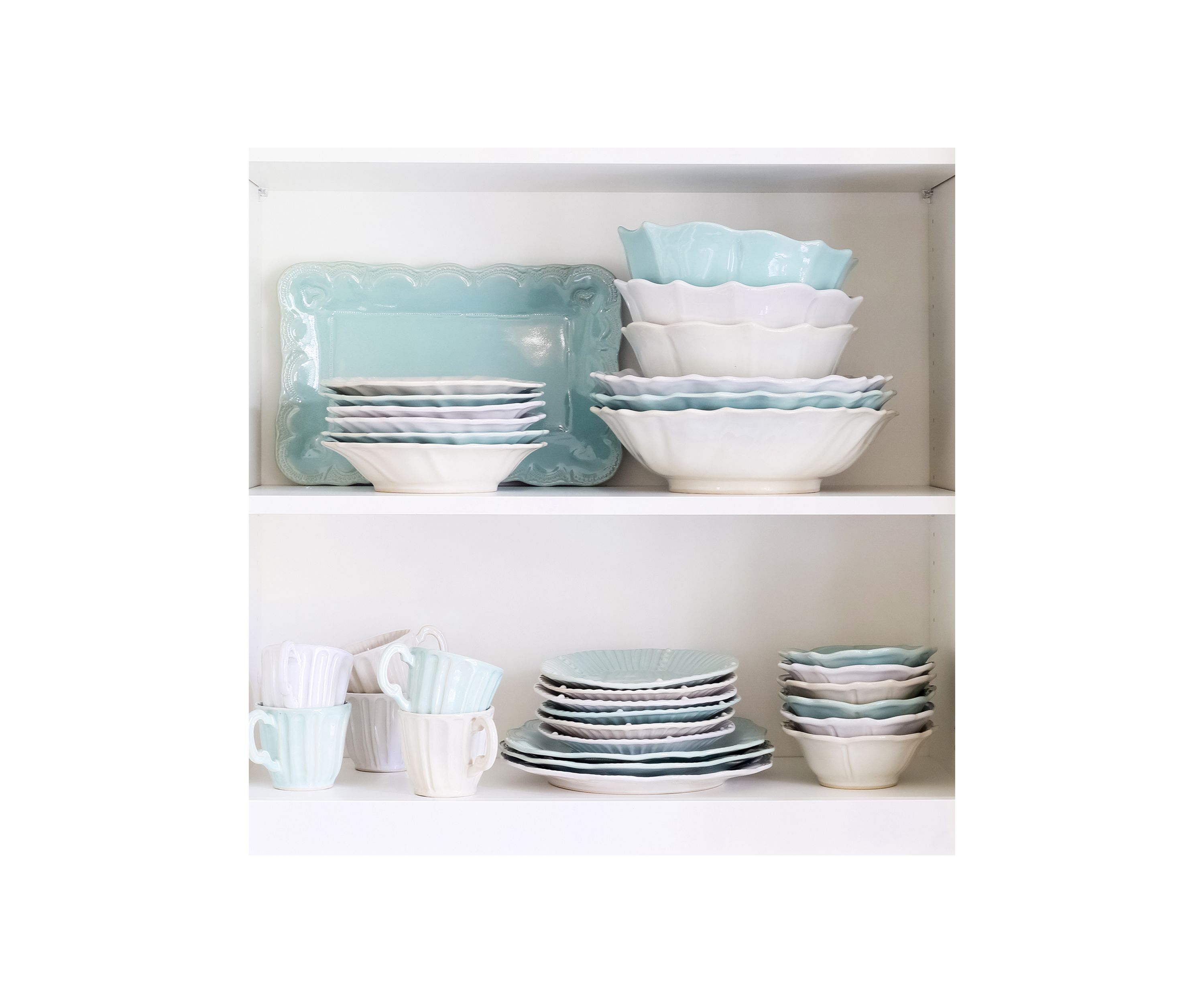 Incanto Stone White Ruffle Salad Plate