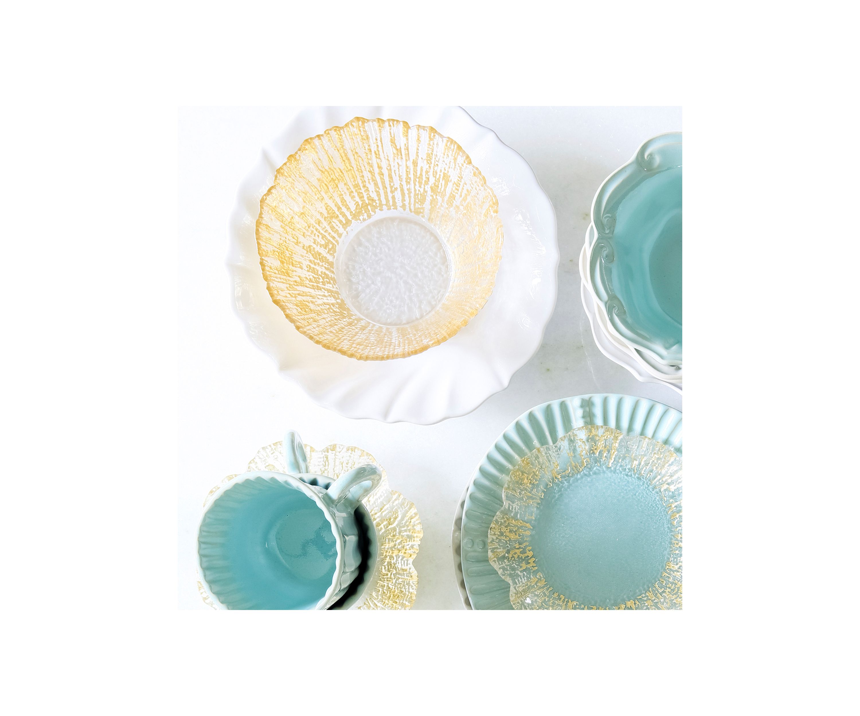 Incanto Stone White Ruffle Cereal Bowl