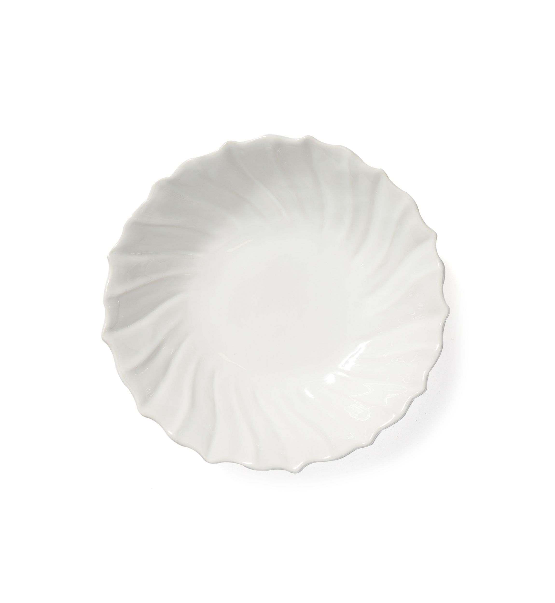 Incanto Stone White Ruffle Large Bowl