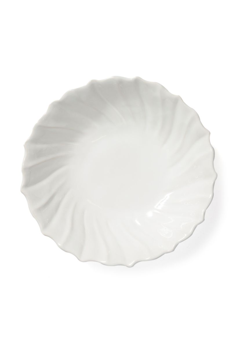 Incanto Stone White Ruffle Large Bowl