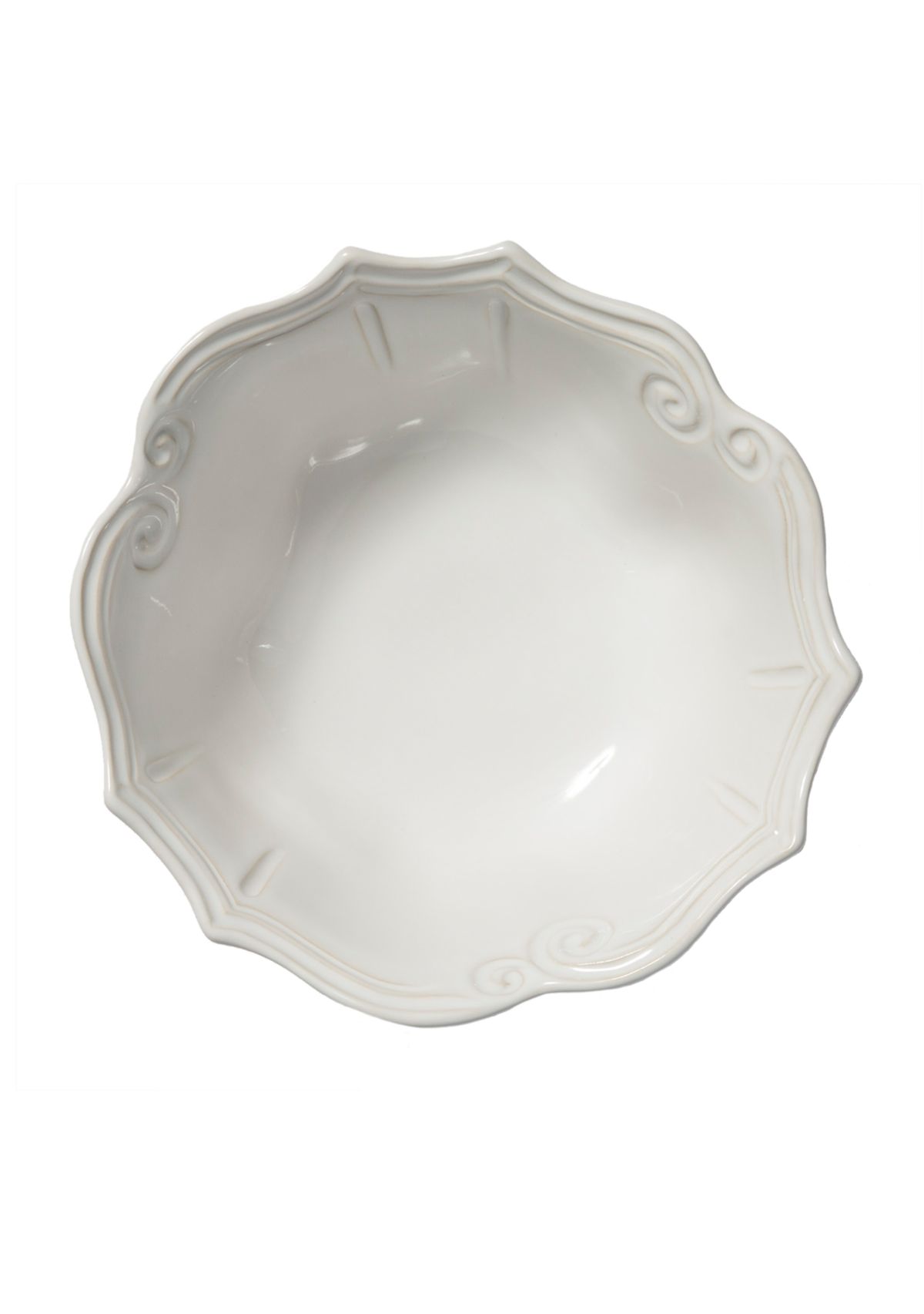 Incanto Stone White Baroque Medium Serving Bowl