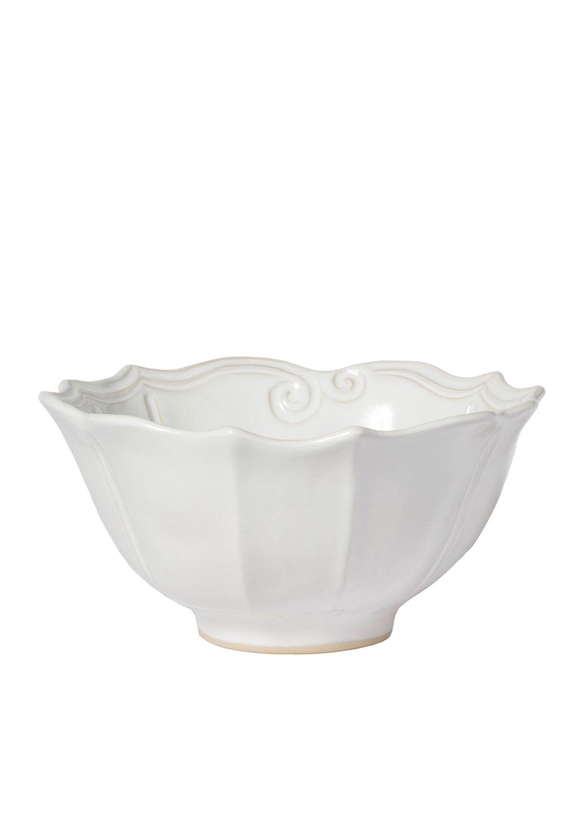 Incanto Stone White Baroque Medium Serving Bowl