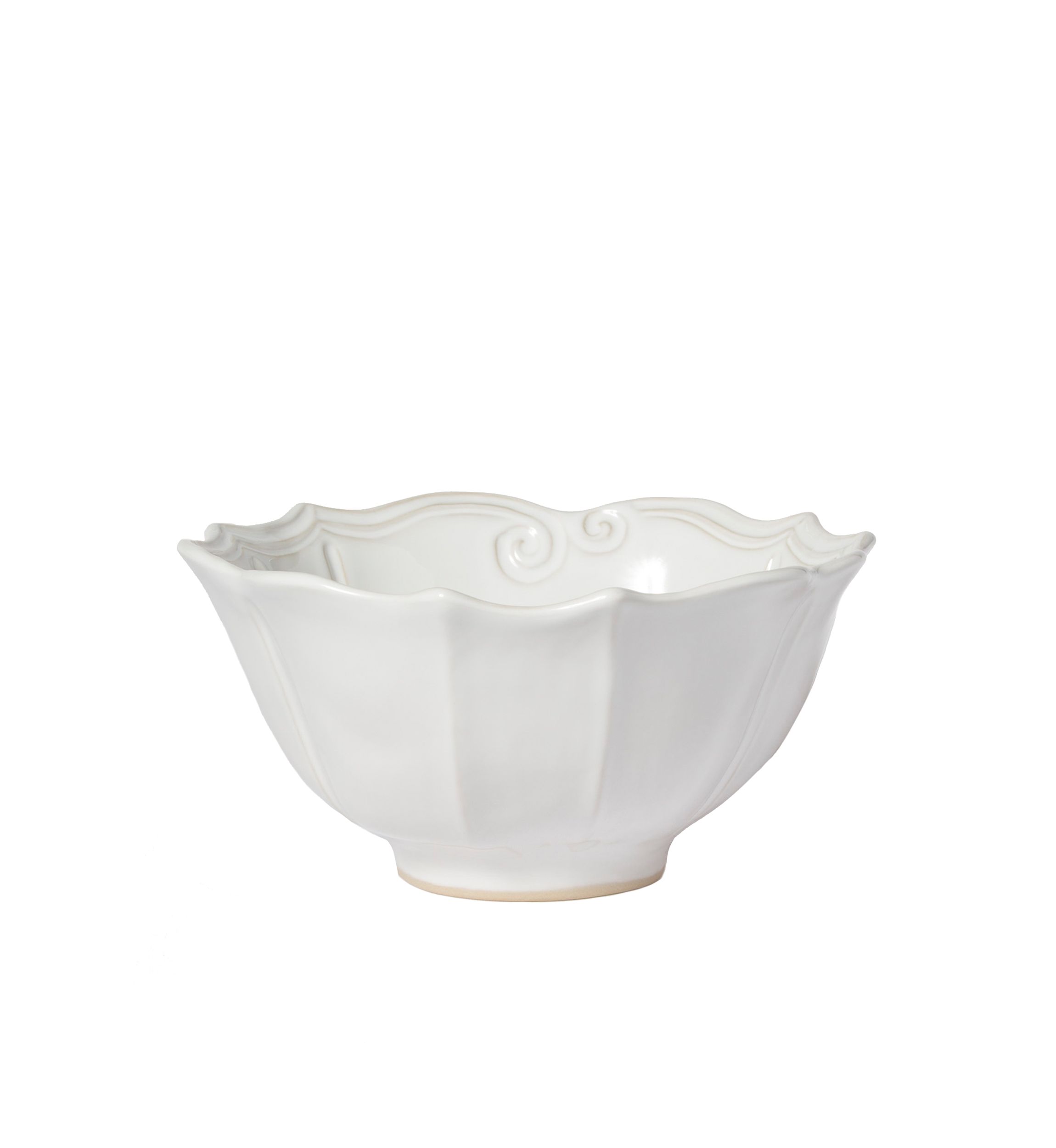 Incanto Stone White Baroque Medium Serving Bowl
