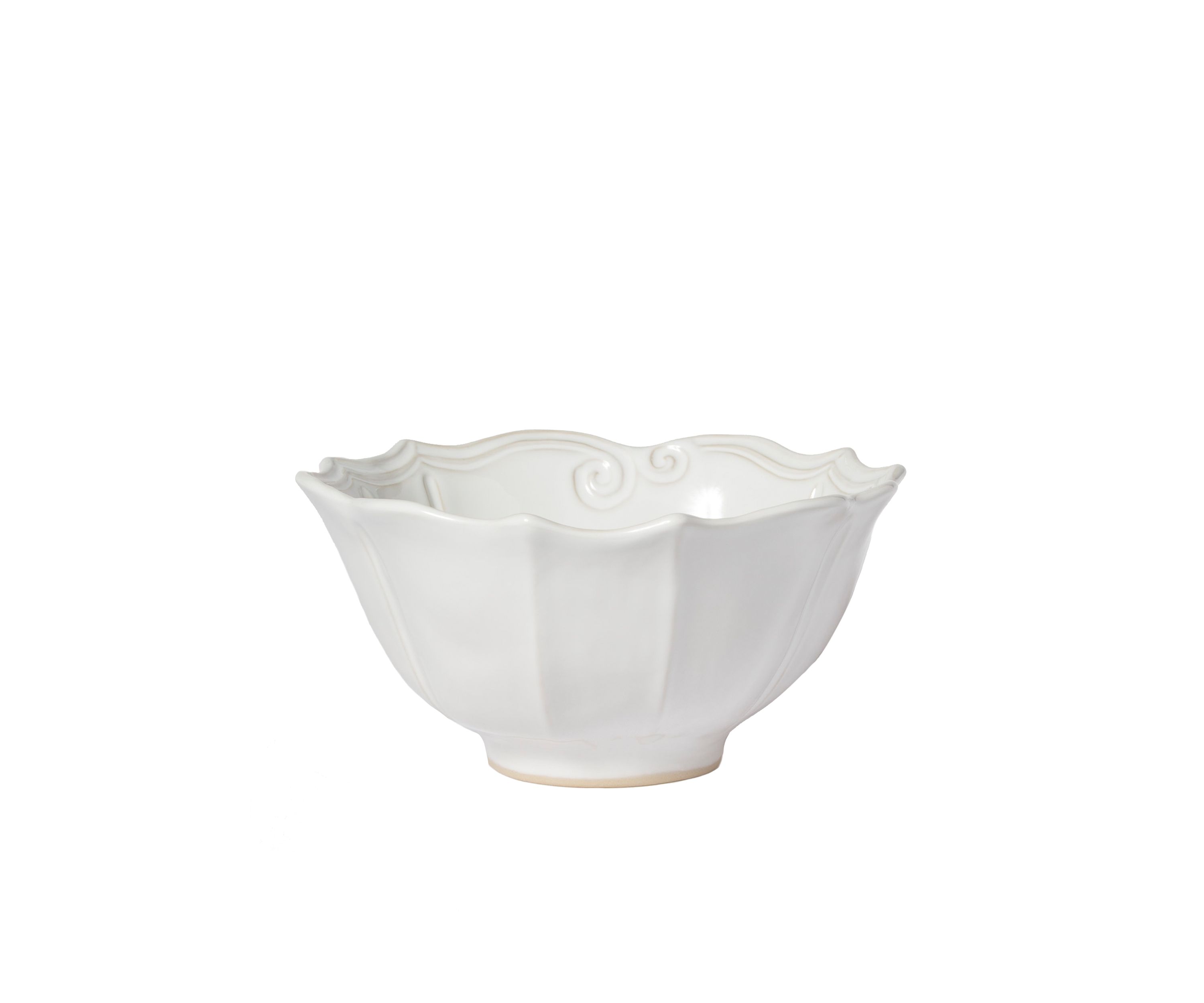 Incanto Stone White Baroque Medium Serving Bowl