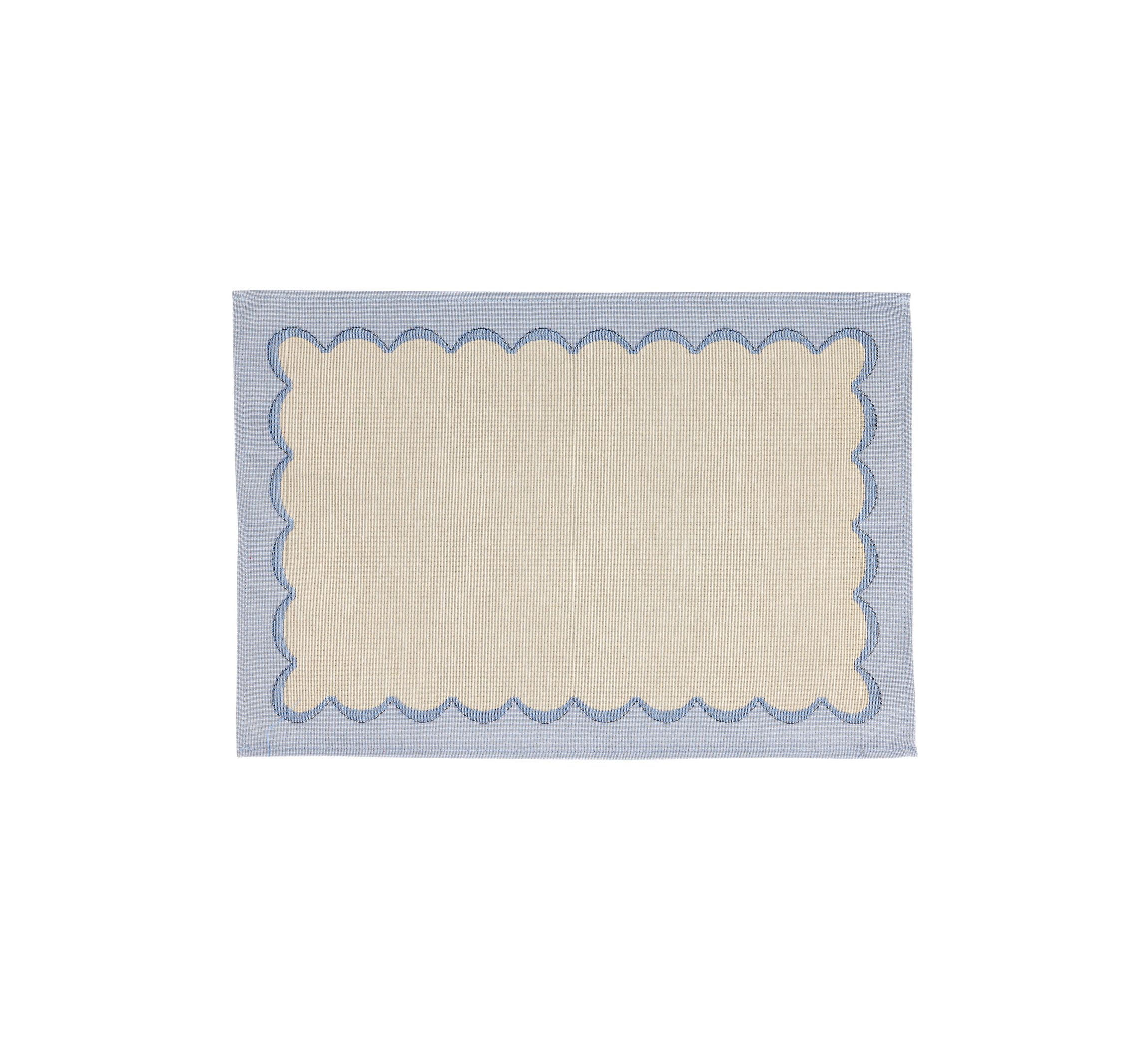 Tavola Natural Scalloped Placemats - Set of 4