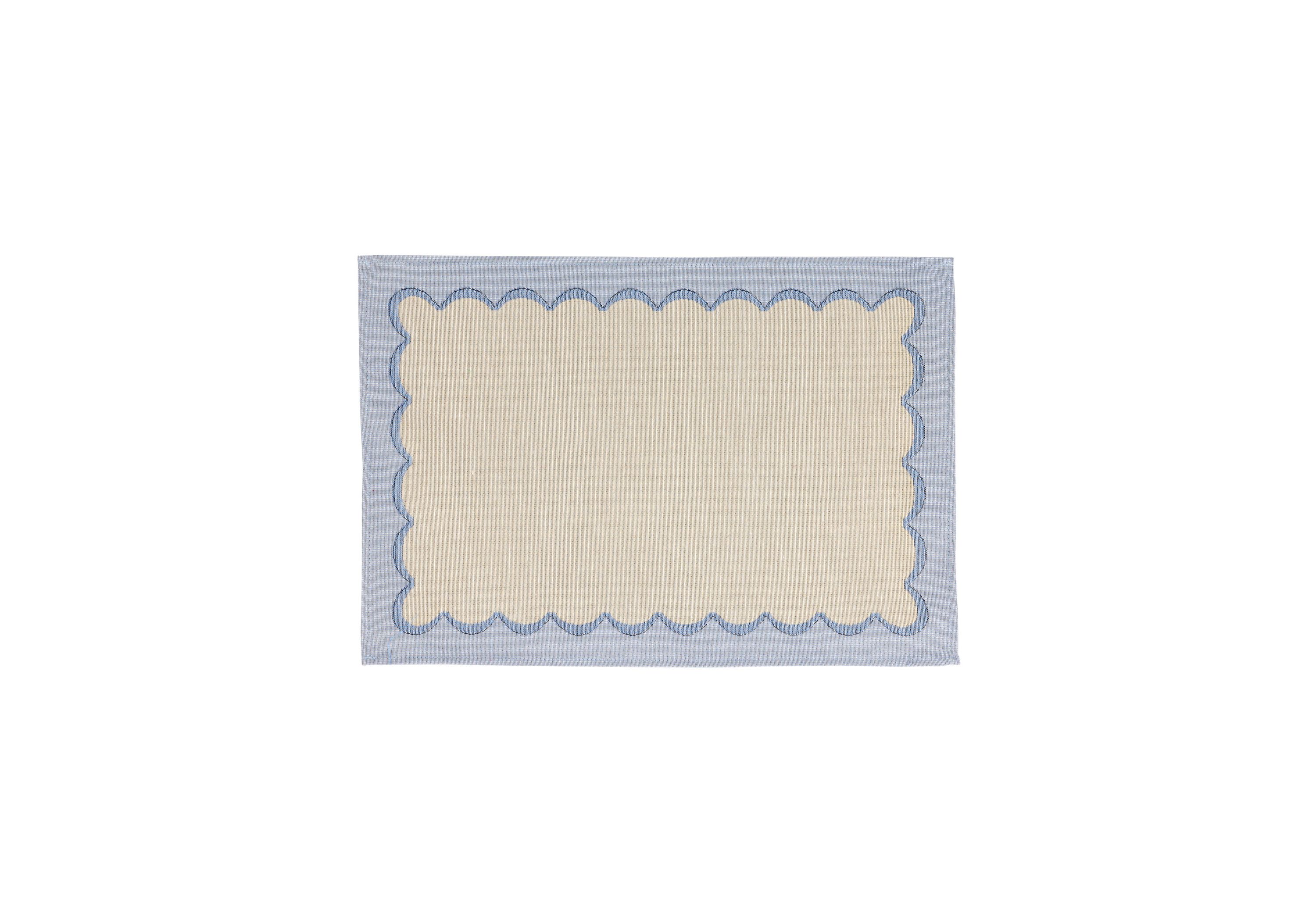 Tavola Green Scalloped Placemats - Set of 4