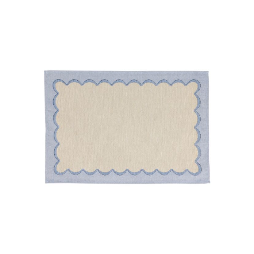 Tavola Green Scalloped Placemats - Set of 4