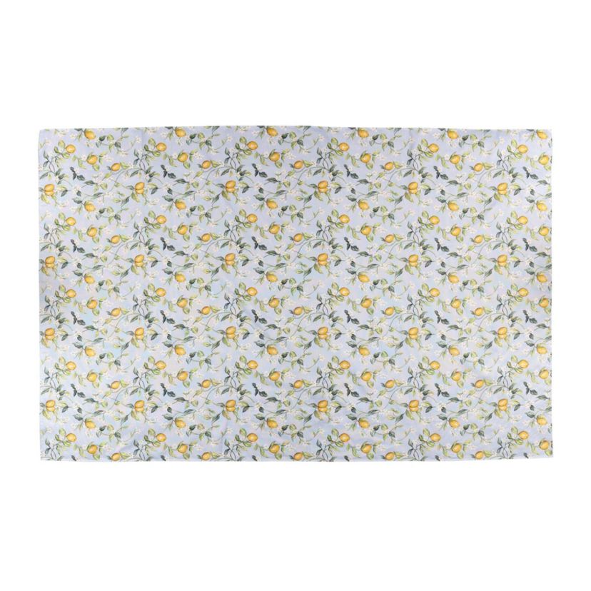 Tavola Lemons with White Flowers Tablecloth