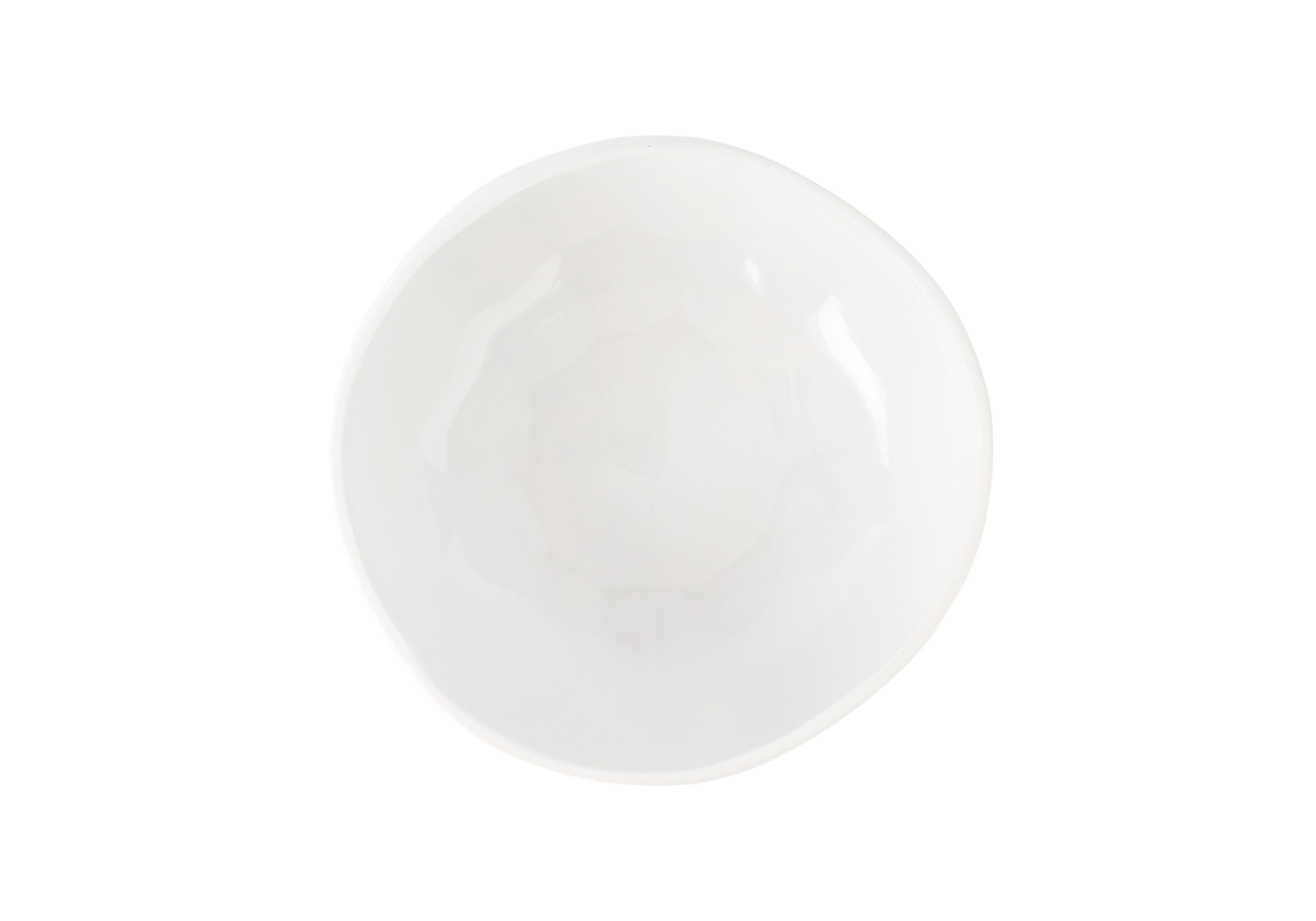Aria White Organic Large Serving Bowl