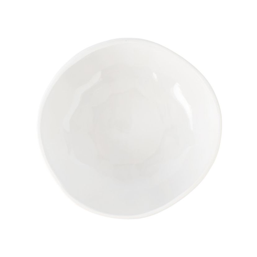 Aria White Organic Large Serving Bowl