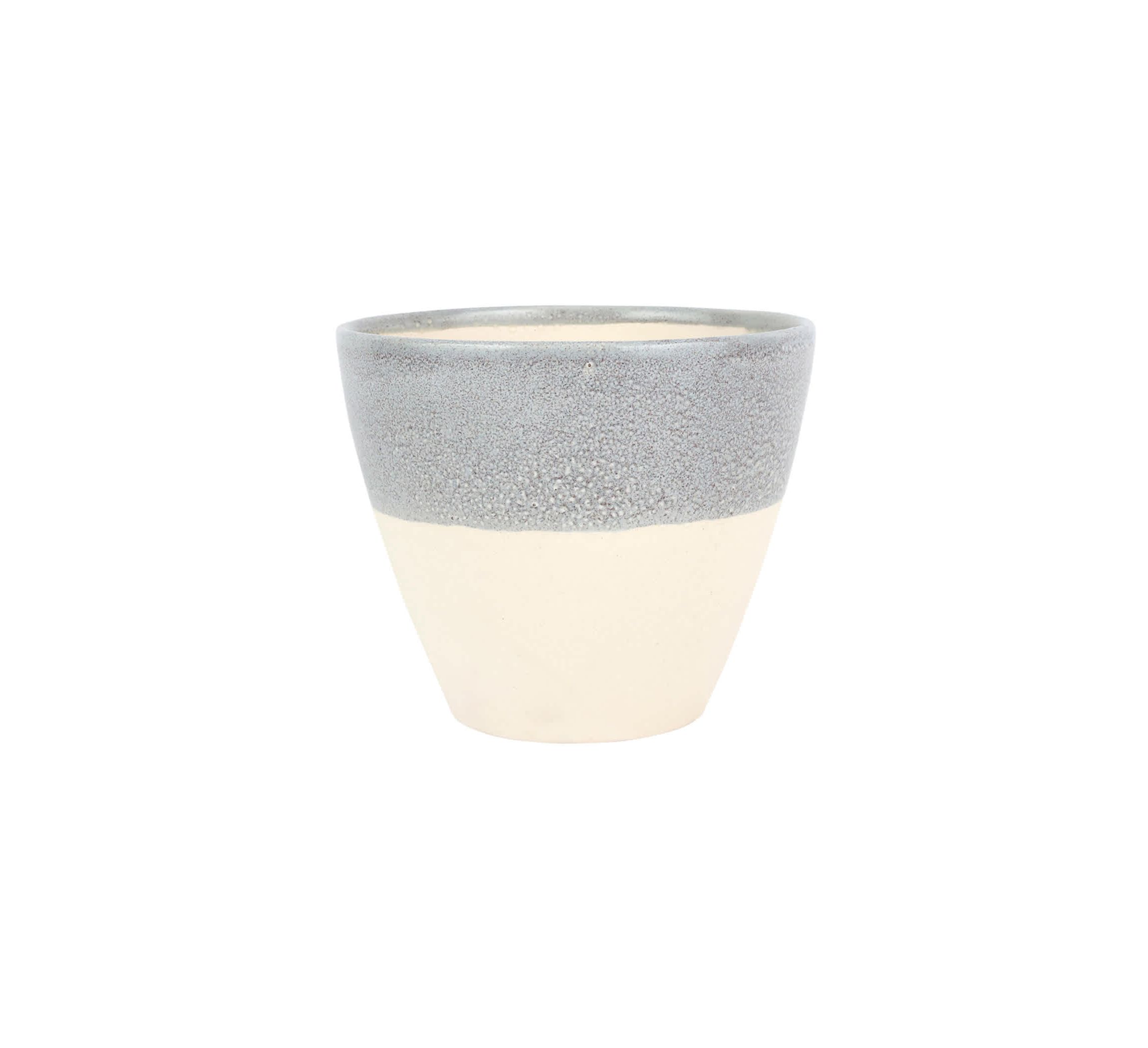 Viva Garden Light Gray Reactive Medium Cachepot