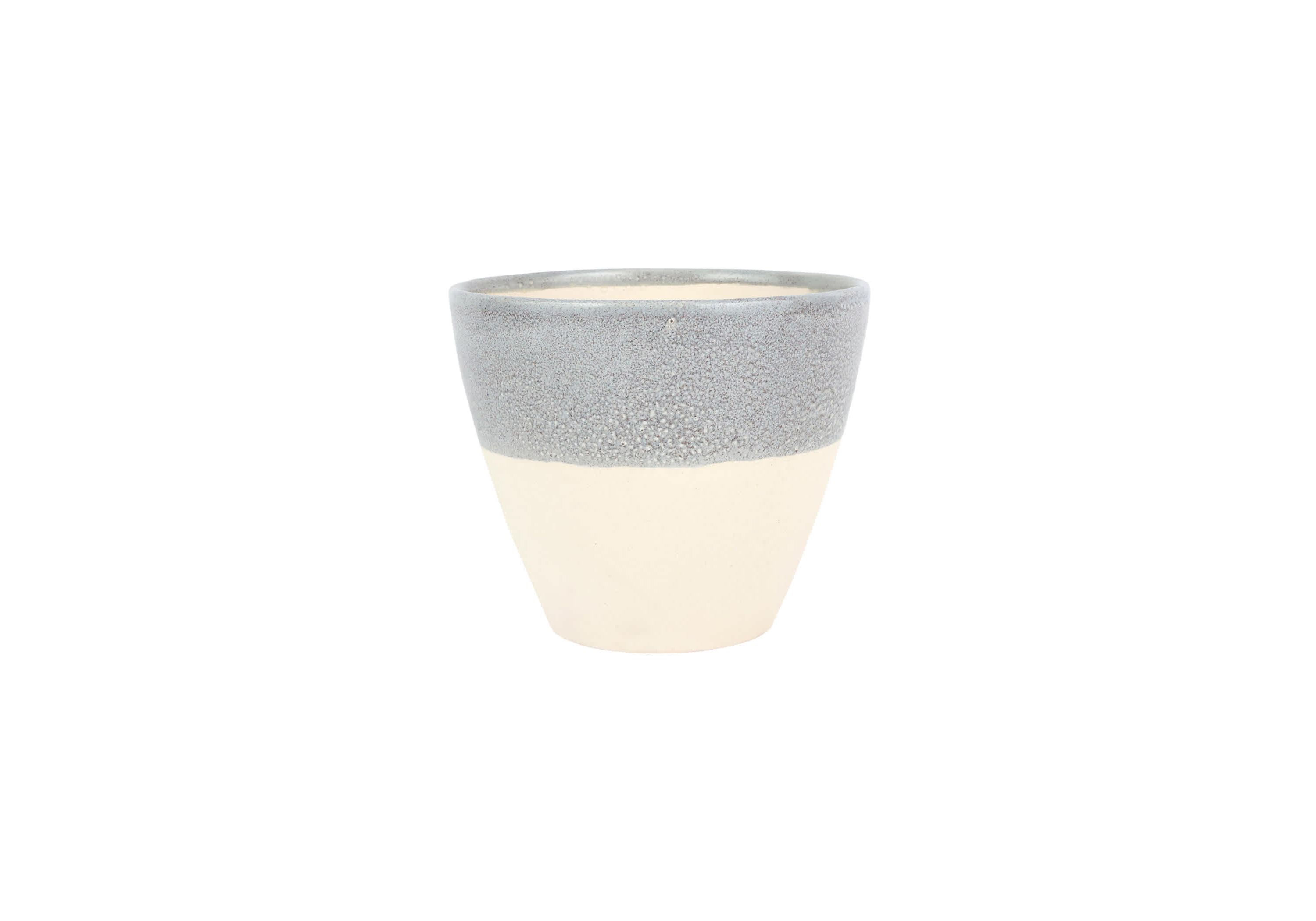 Viva Garden Light Gray Reactive Medium Cachepot