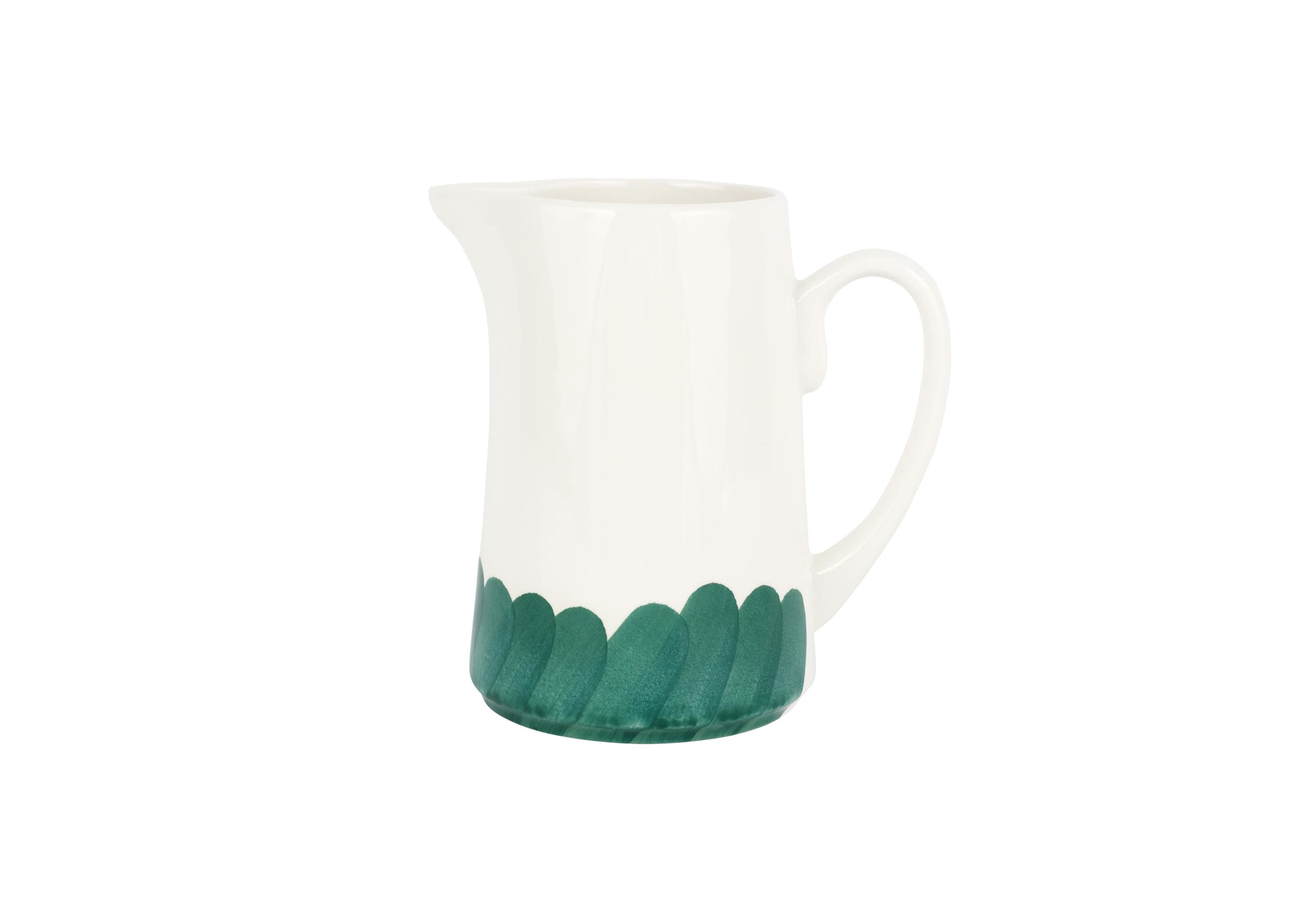 Lisbon Green Brushstroke Pitcher