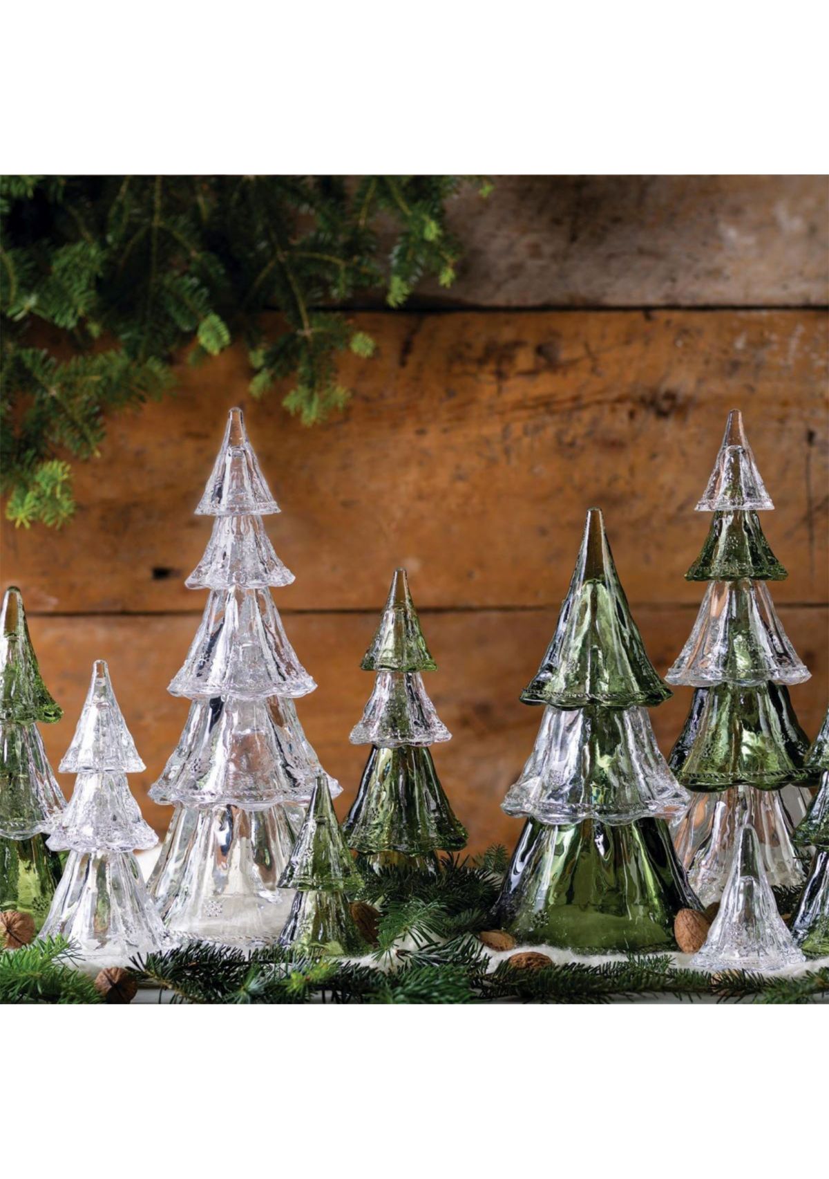 Berry & Thread Clear 10.5 Inch Stackable Glass Trees