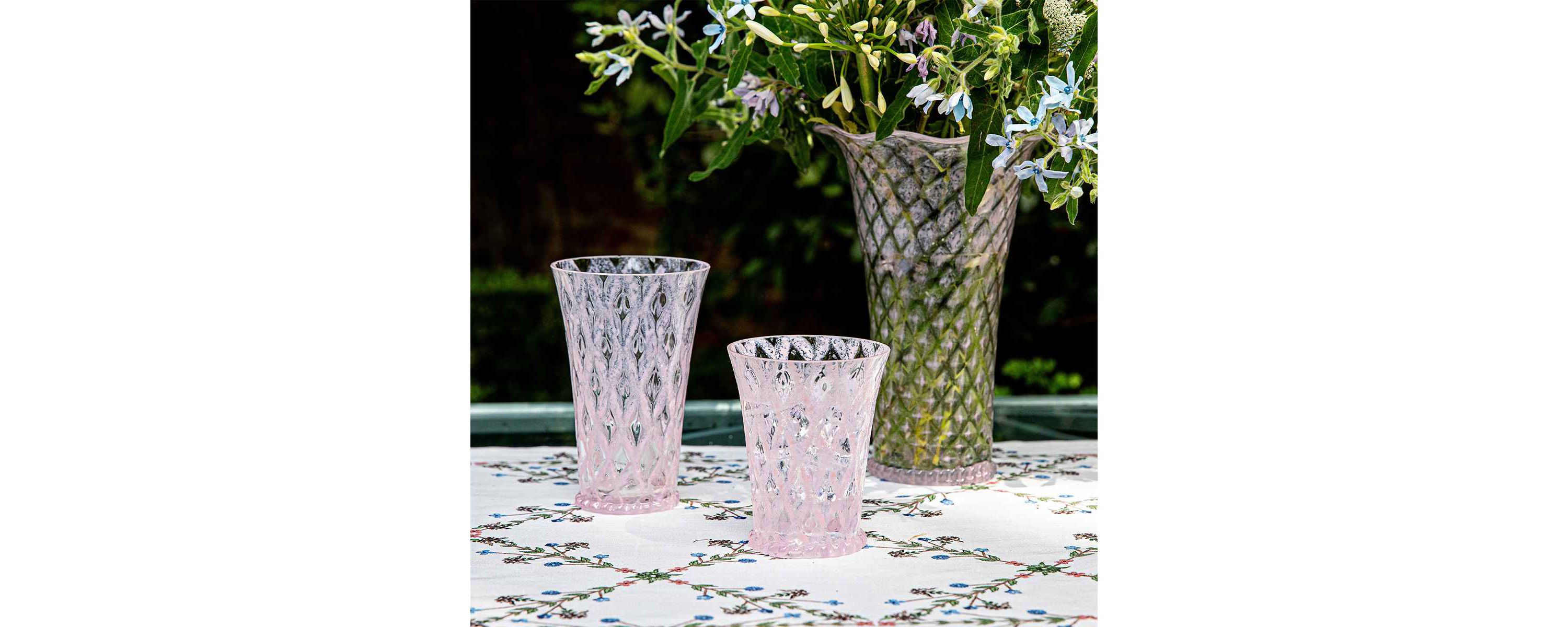 Trellis Small Tumbler - Blush