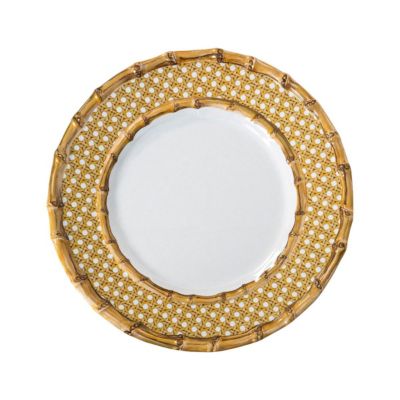 Bamboo Caning Melamine Dessert/Salad Plate