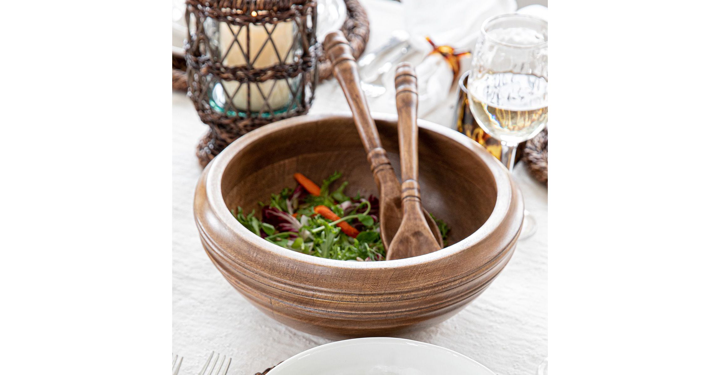 Bilbao Wood 12" Serving Bowl
