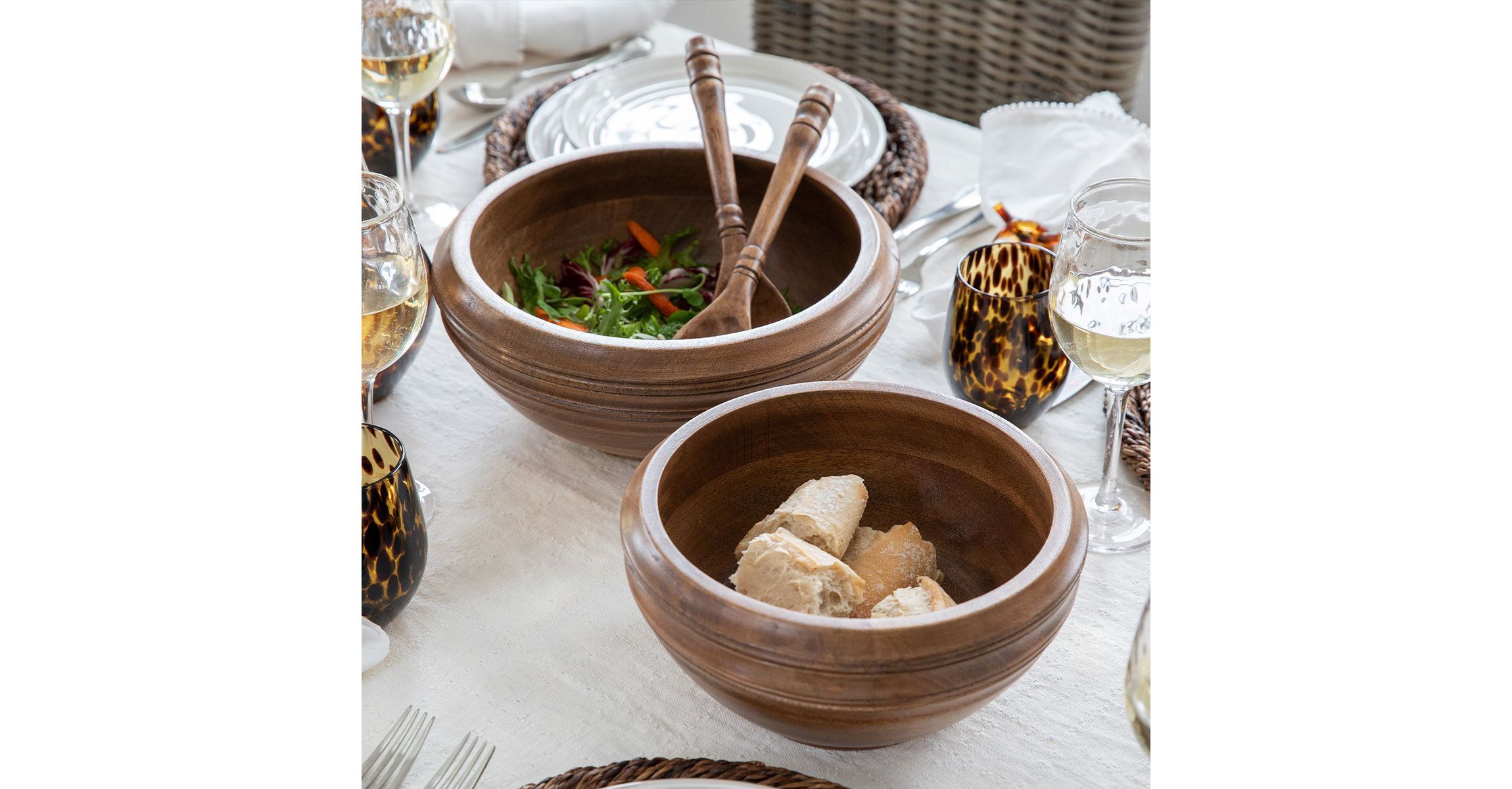Bilbao Wood 12" Serving Bowl