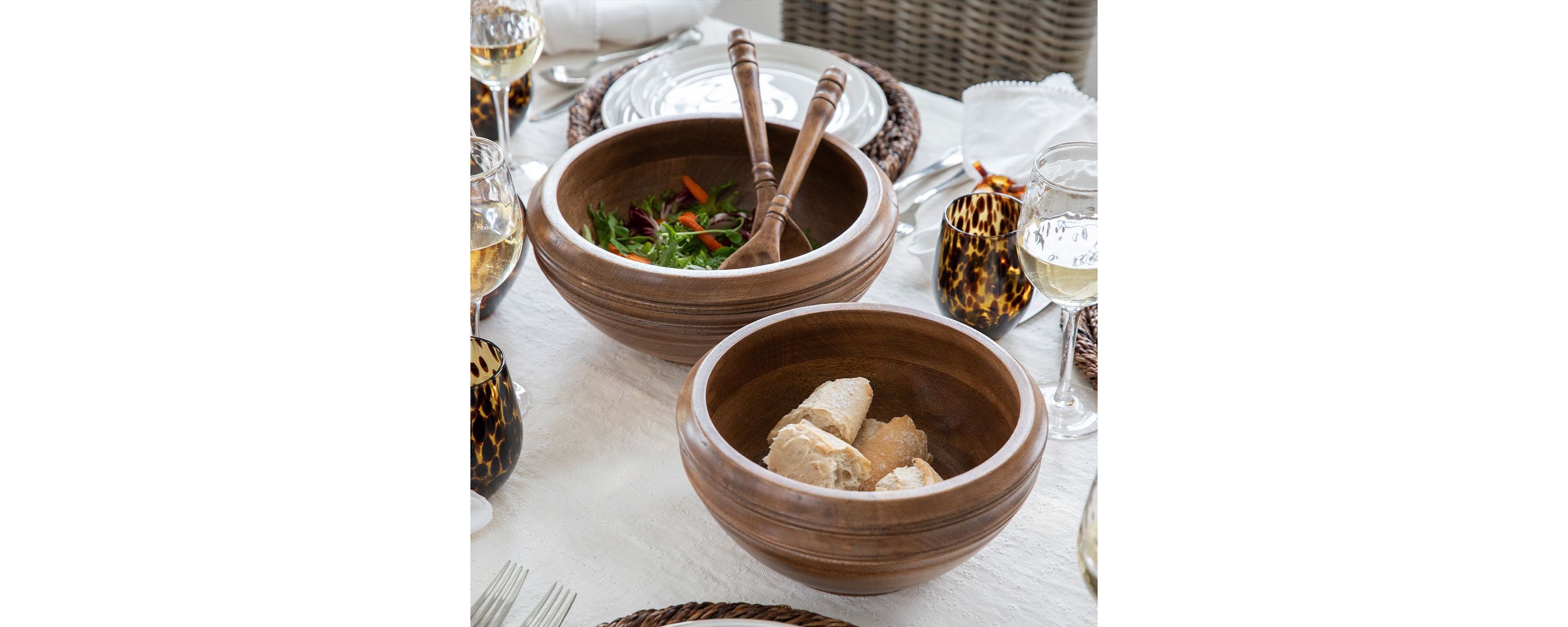 Bilbao Wood 12" Serving Bowl