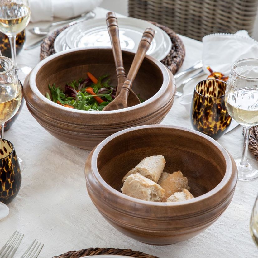 Bilbao Wood Salad Server Set/2pc